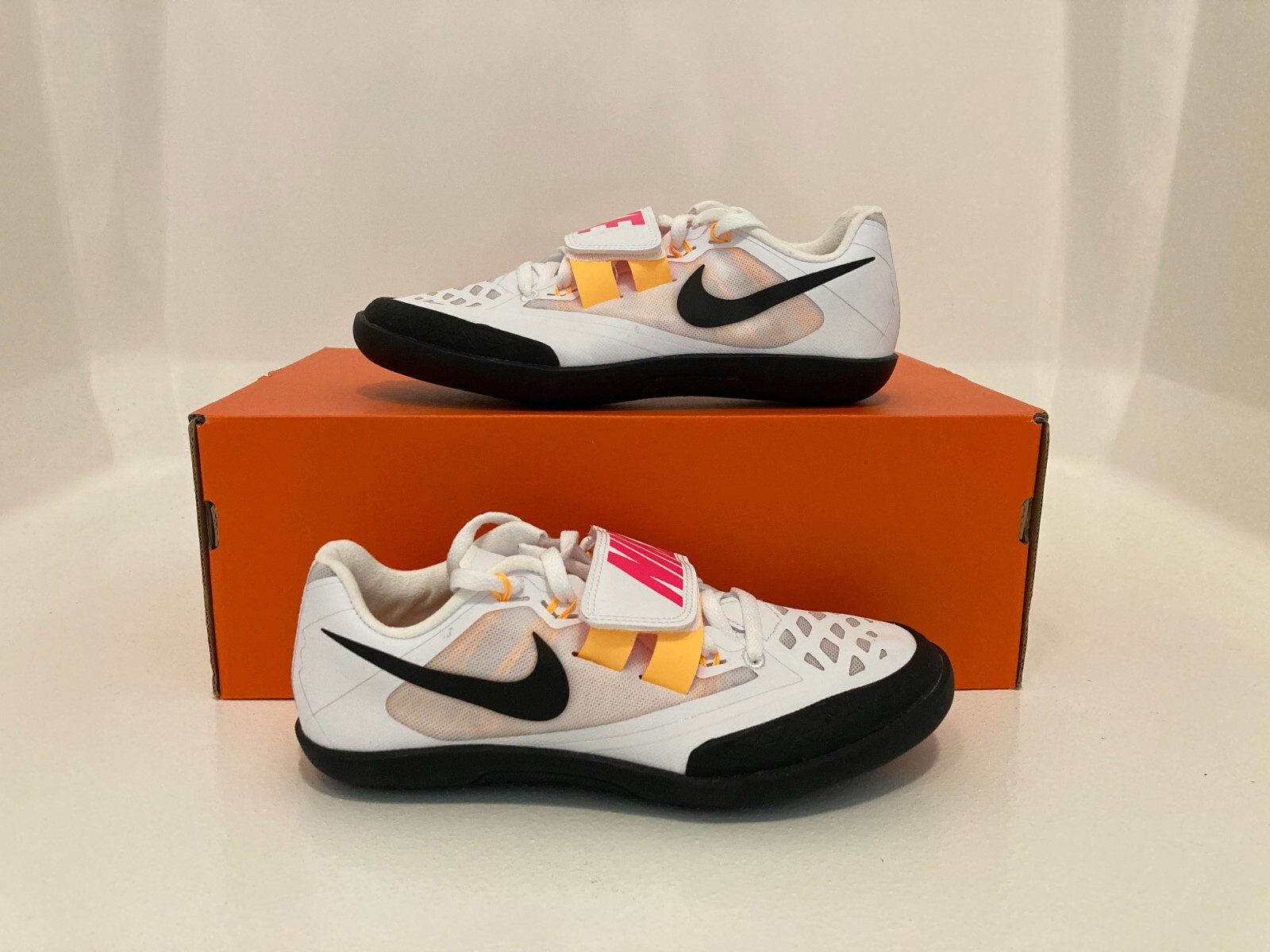 4 Men/5.5 Women- Nike Zoom SD 4 Throwing Track Field Rawdacious White Pink Shoes