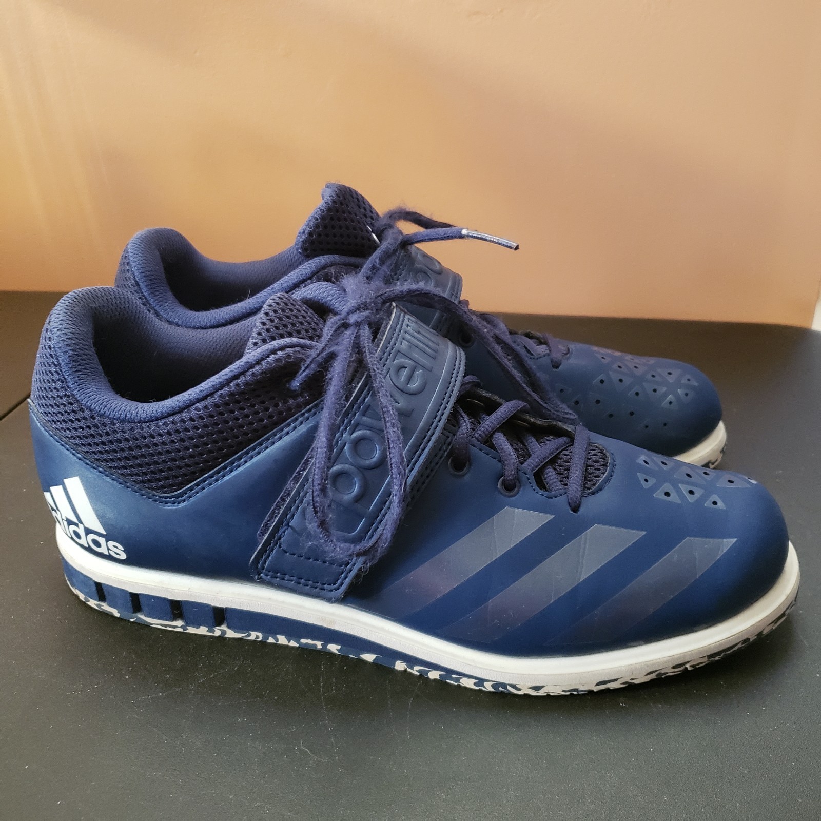 Adidas Powerlift 3.1 CQ1772 Mens 10 Navy Blue Power Weightlifting Shoes