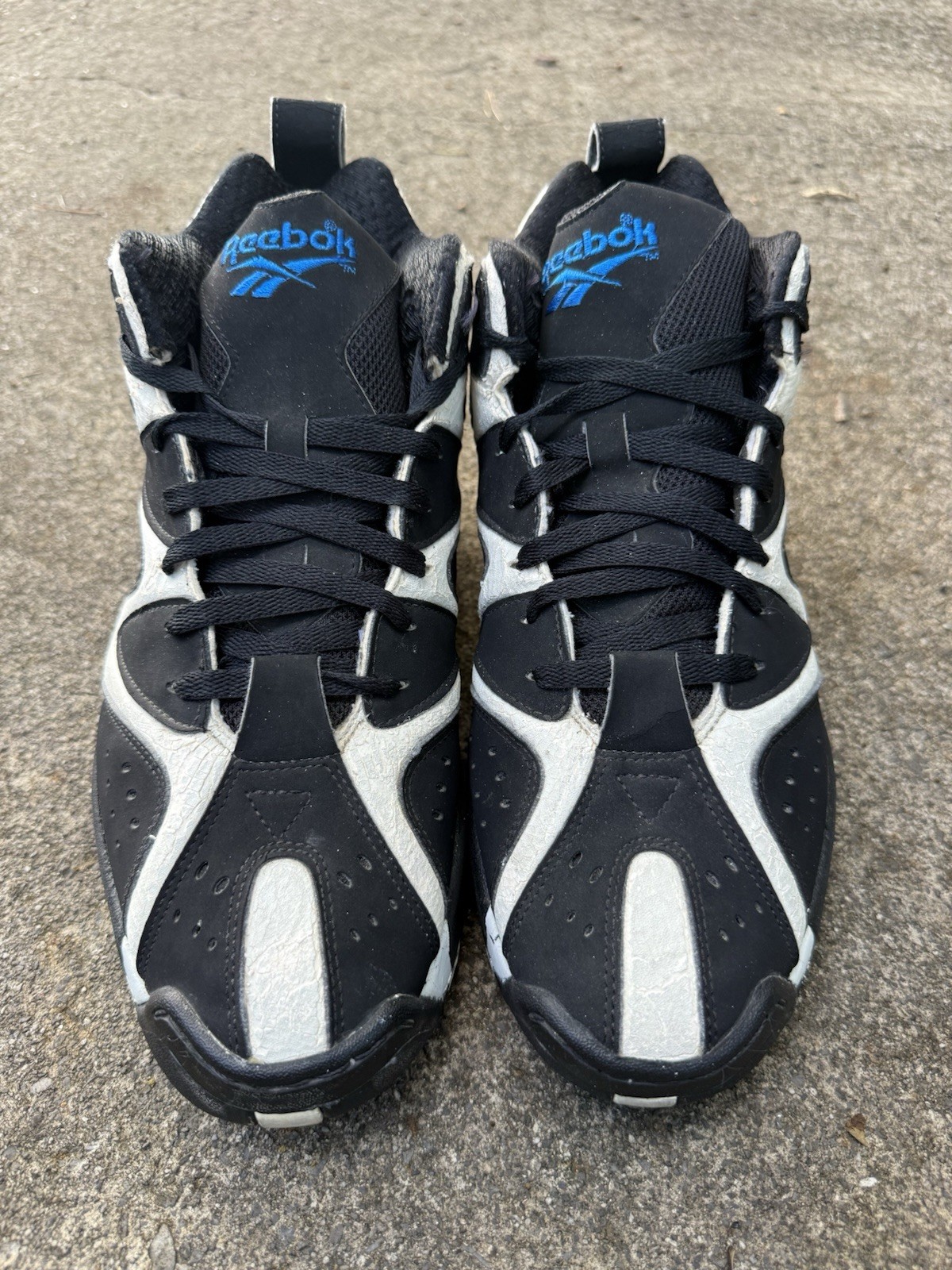 1994 Vintage Reebok Kamikaze High Size 12 BLK/BLUE