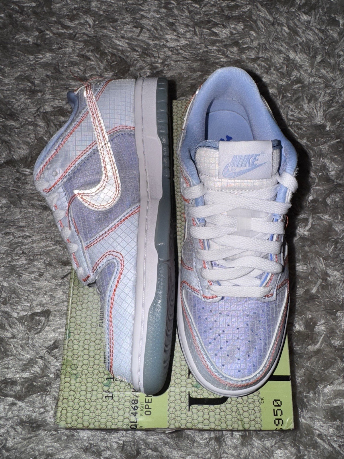 Size 3.5 M (5 Wmns) – Nike Dunk Low x Union LA “Passport Pack Argon”