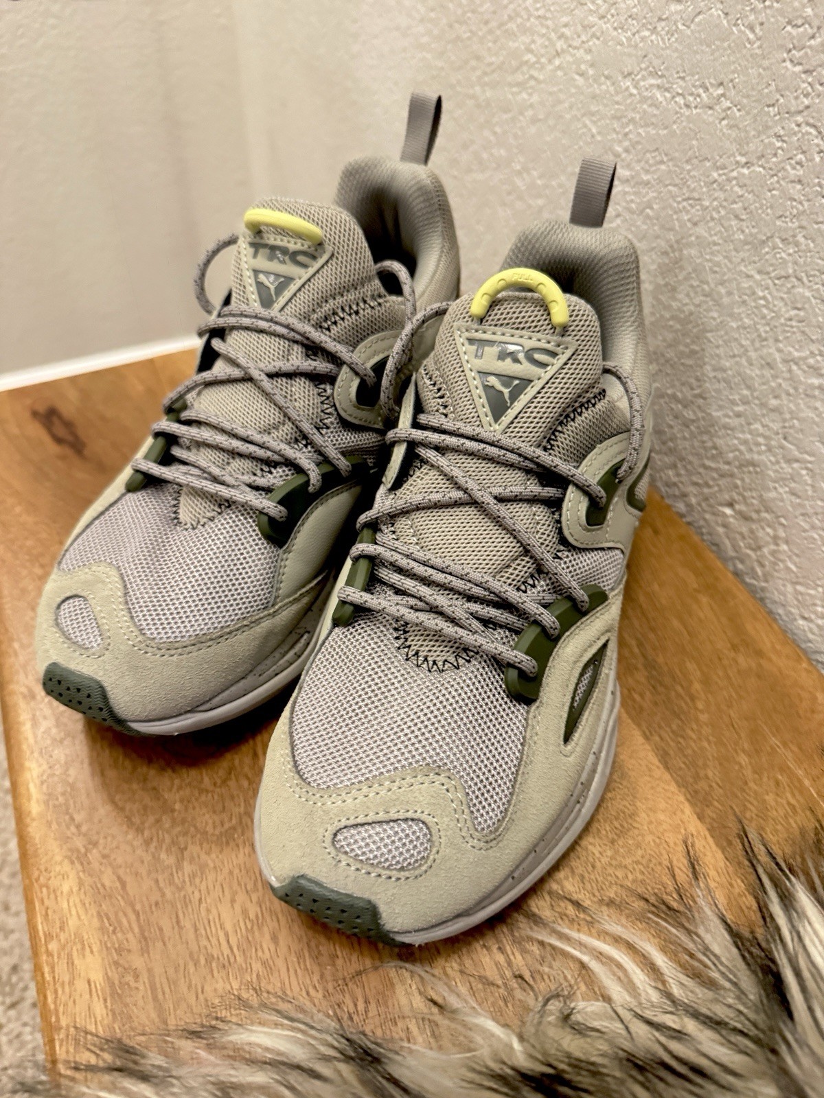 PUMA TRC Blaze Elevated Hike Birch Tree Green Moss Unisex Hiking Shoes