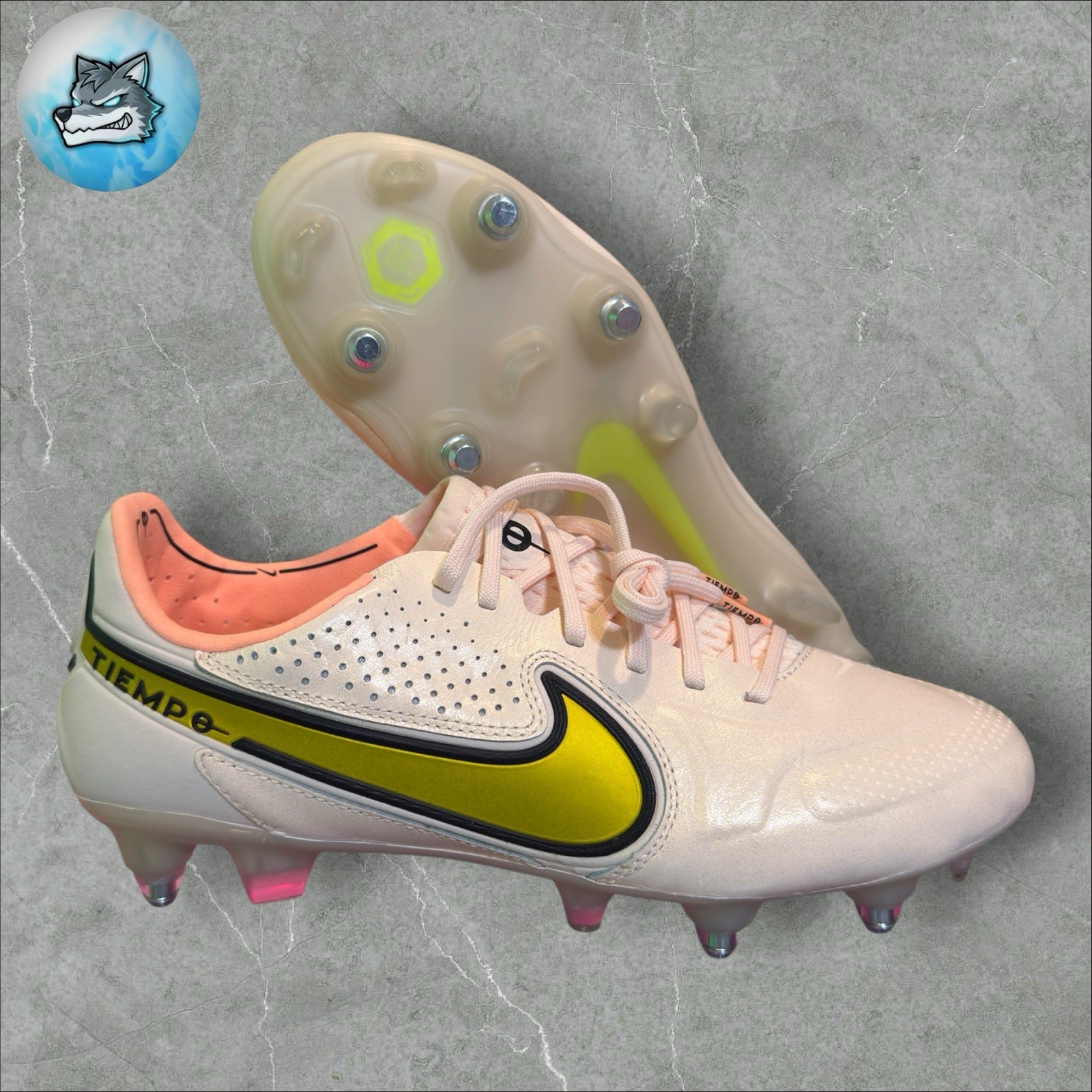 Nike Tiempo Legend 9 Elite SG-Pro AC Guava Ice Cleats DB0822-801 Men’s Size 7