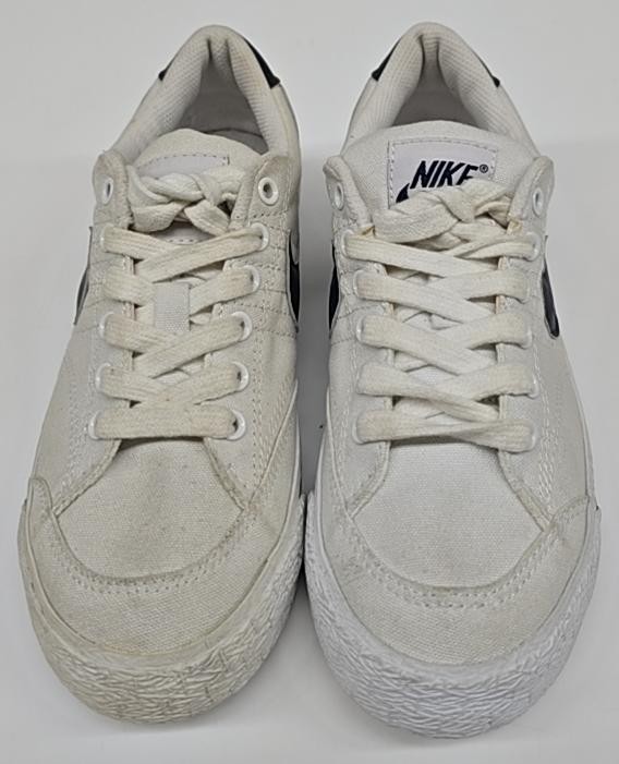 Nike All Court Blazer Canvas Low White Black Shoes Sneakers Grade School Size 6