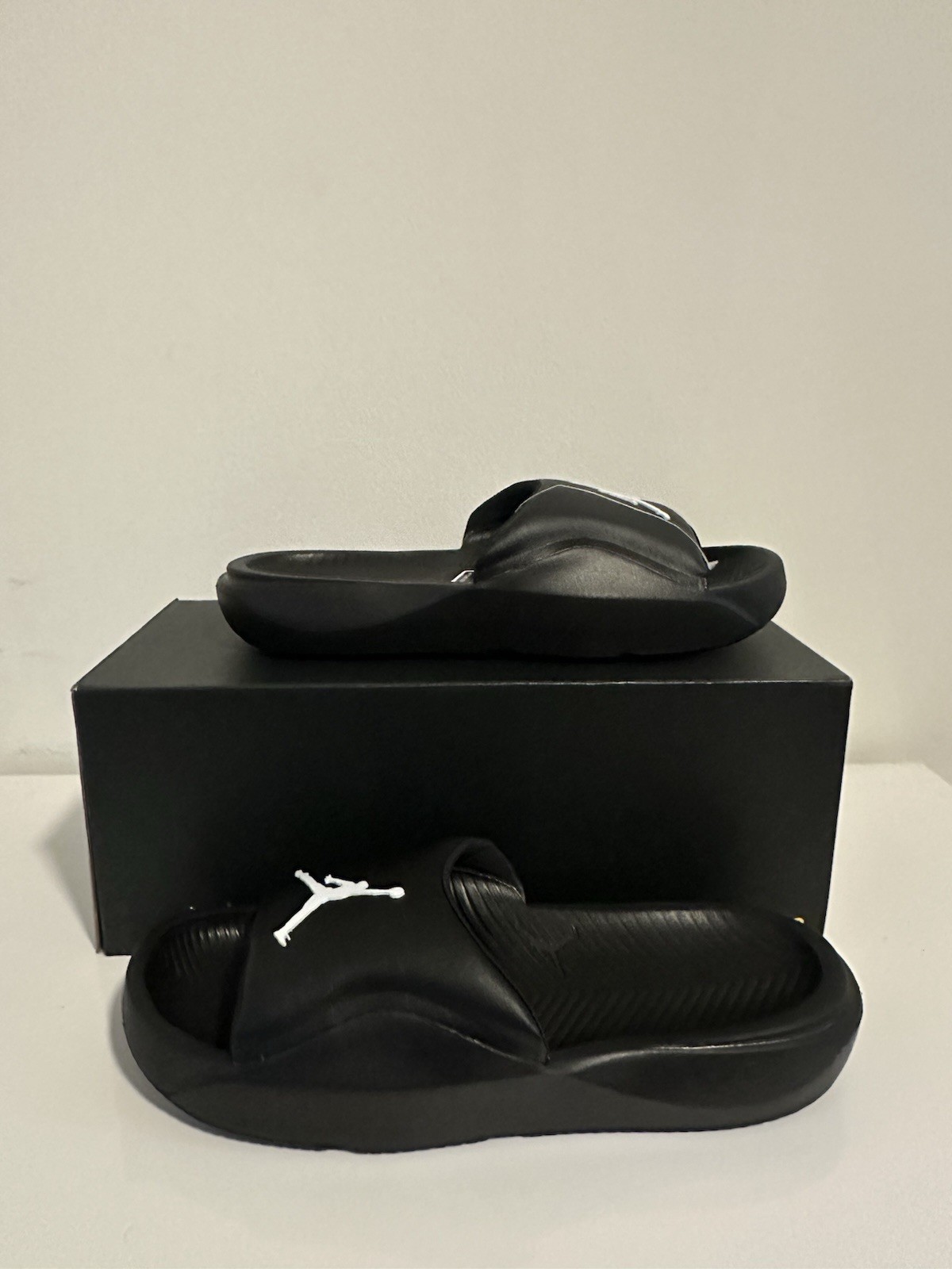 Size 12 Air Jordan Franchise Slides Sandals Black White HR3263 001