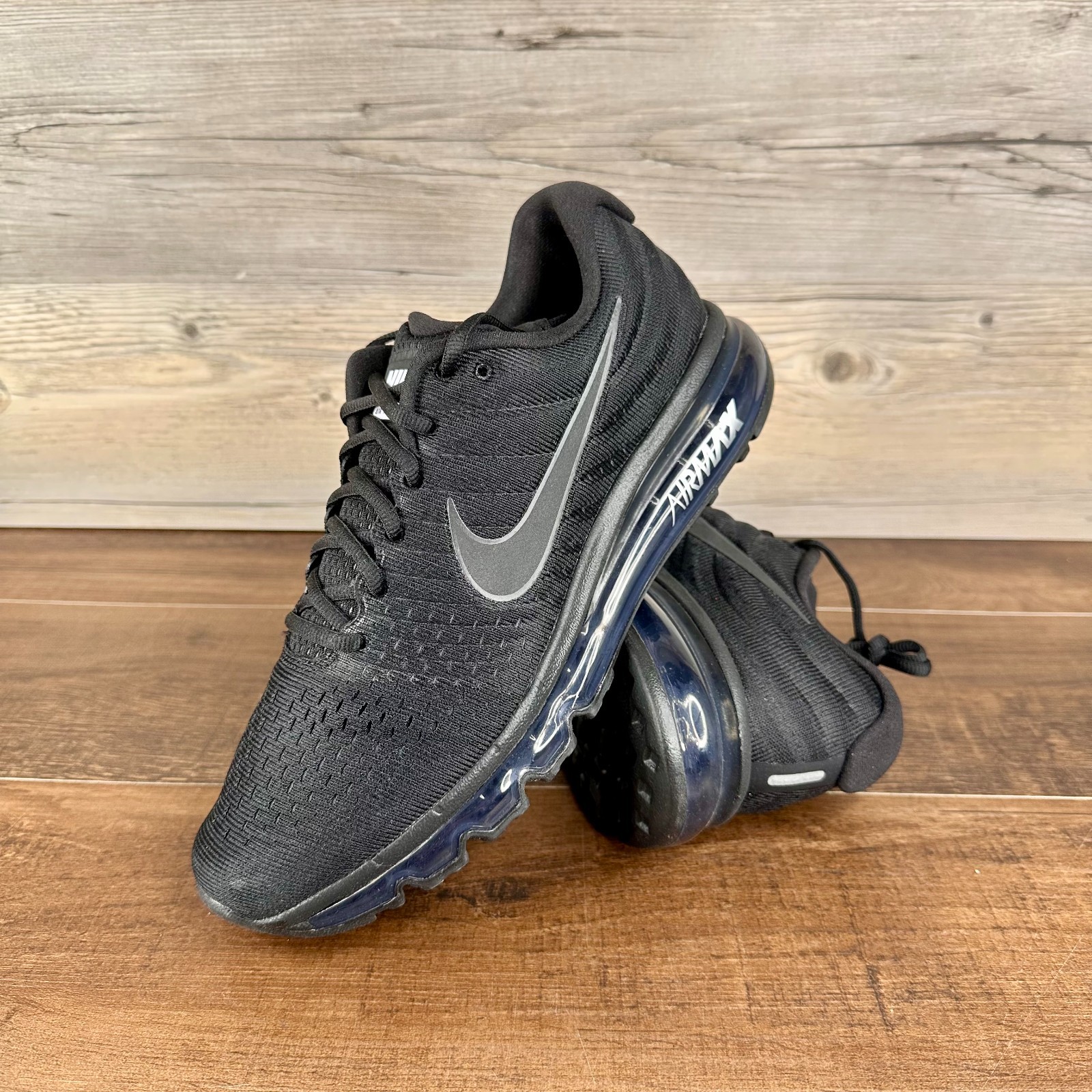 Nike Air Max 2017 Mens Size 10 Triple Black 849559 004