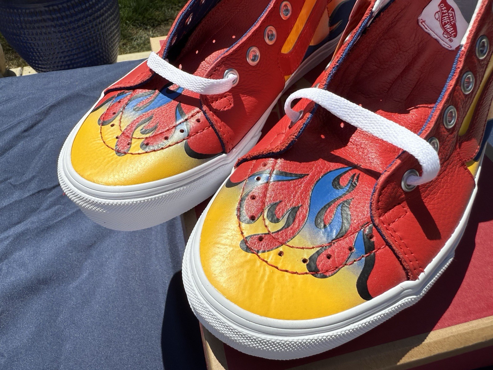 VANS Sk8-Hi racer Red/True Blue Size 9 Men’s / 10.5 Women