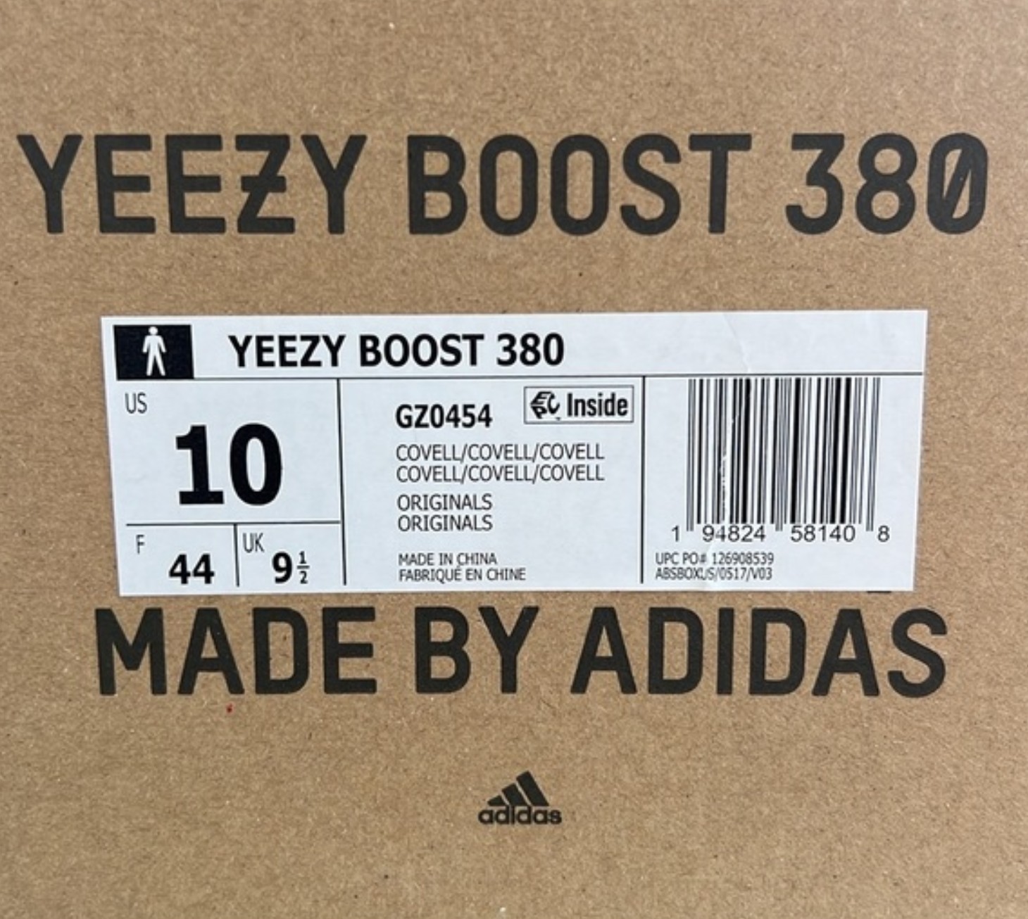 Size 10.5- Adidas Yeezy Boost 380 Hylte