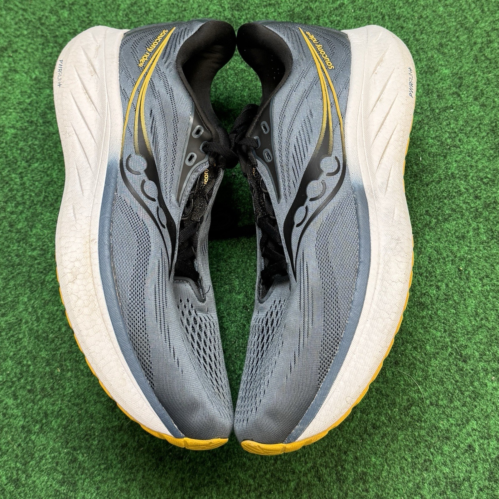 Saucony Ride 18 Mens Size 10.5 Medium D Dusk Pollen Running Trainer Sneakers