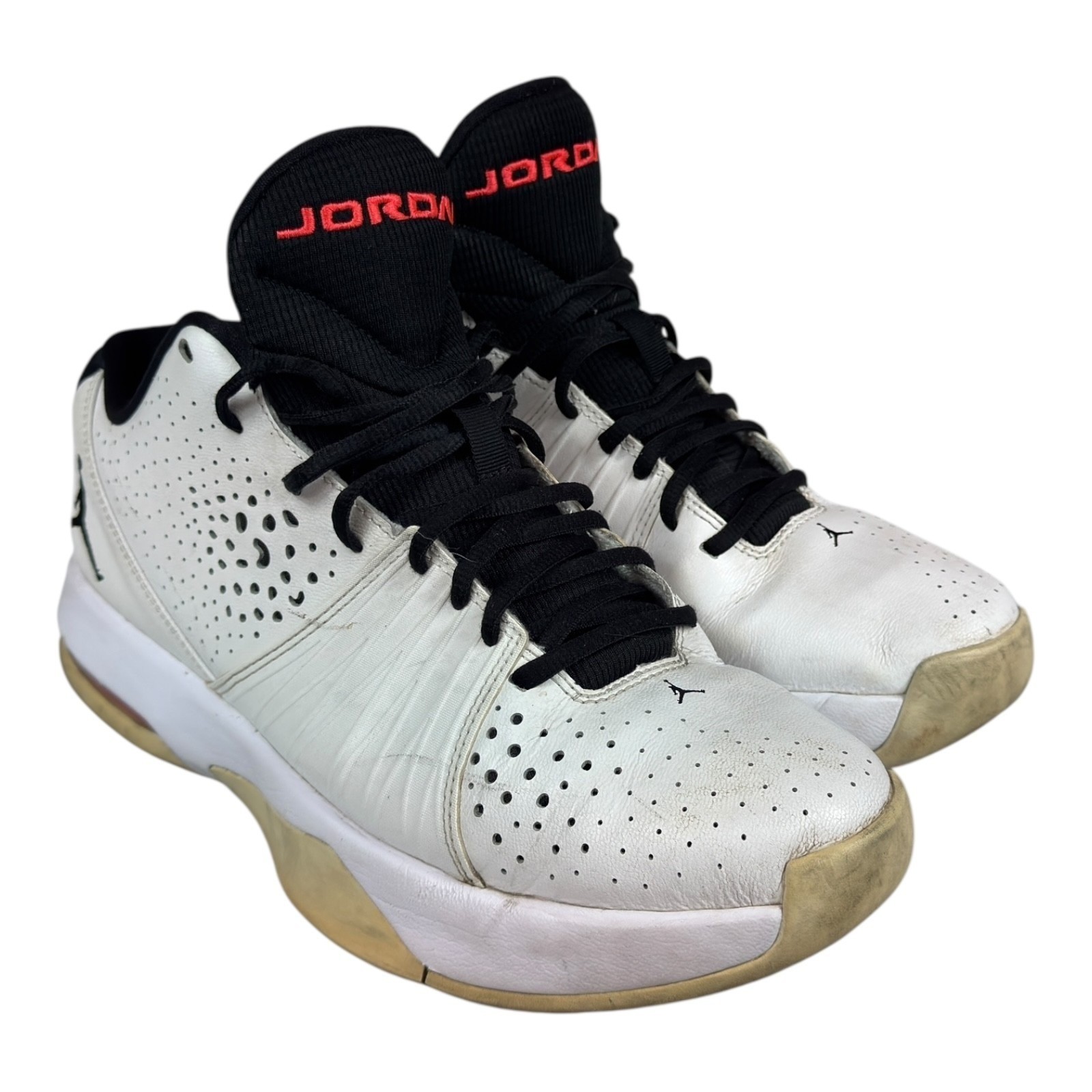 Nike Jordan Sneakers Mens 13 Leather 5am Basketball White Black Shoes 807546-102