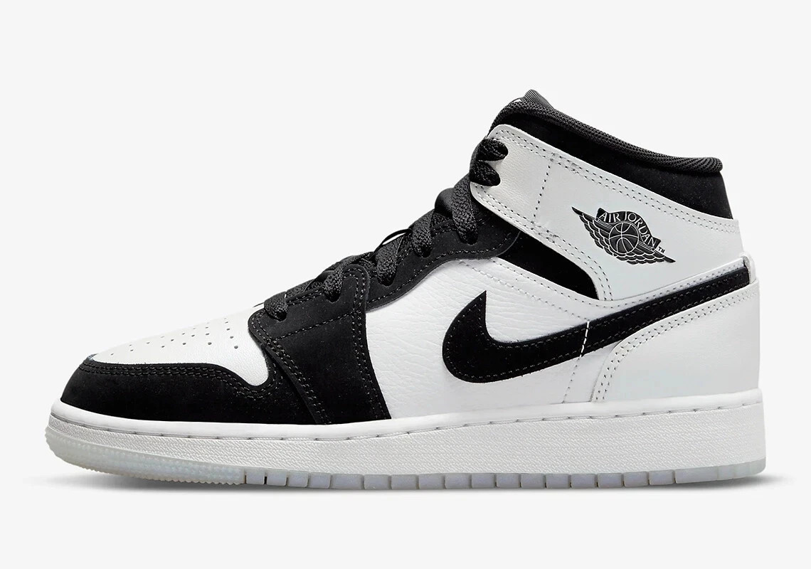 Jordan 1 Mid Diamond Shorts Grade School Size 3.5Y DN4321-100 Air Jordan Mid SE