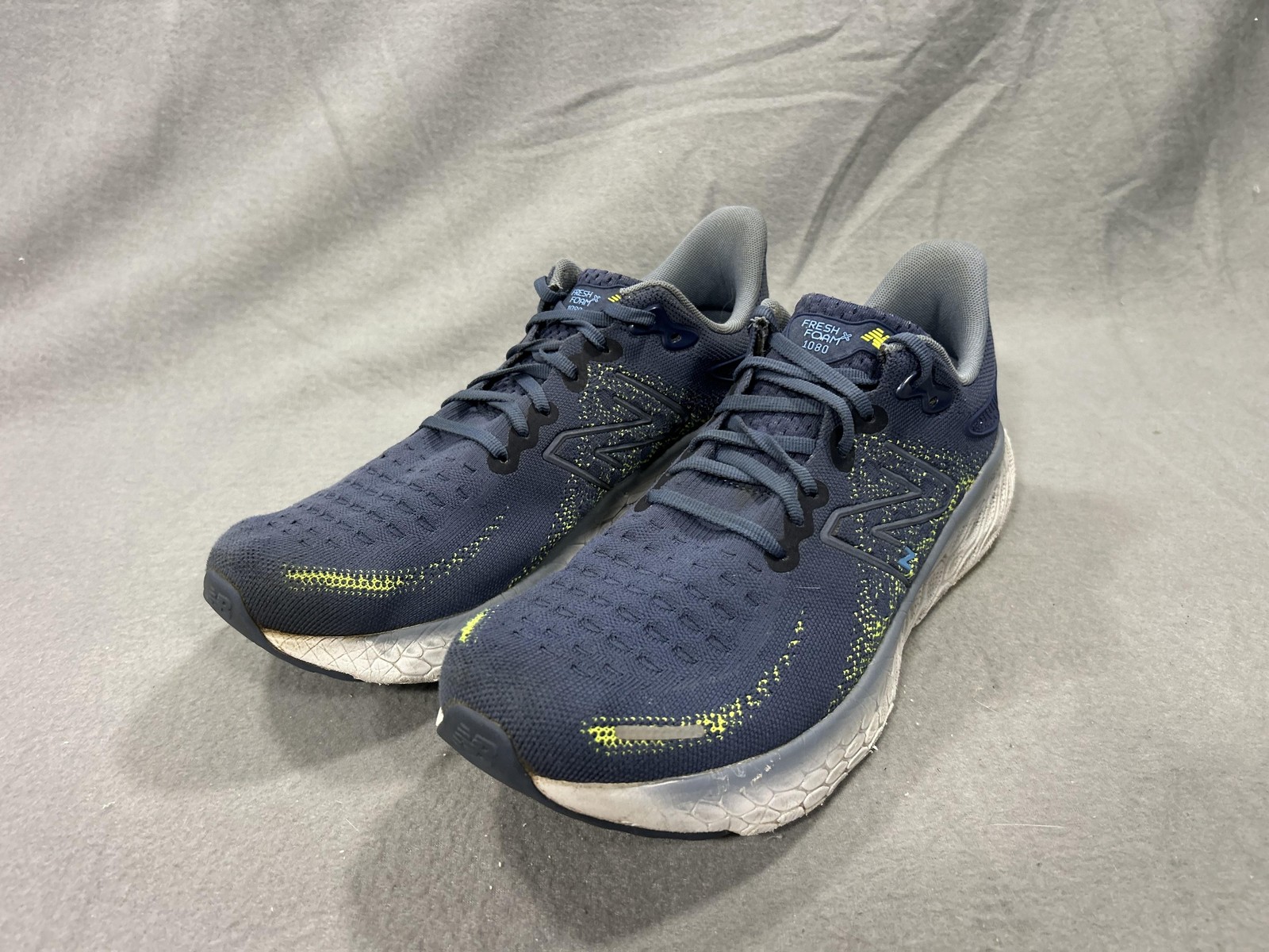 New Balance Fresh Foam 1080 Shoes Mens Size 12.5 Blue Running Athletic Sneakers