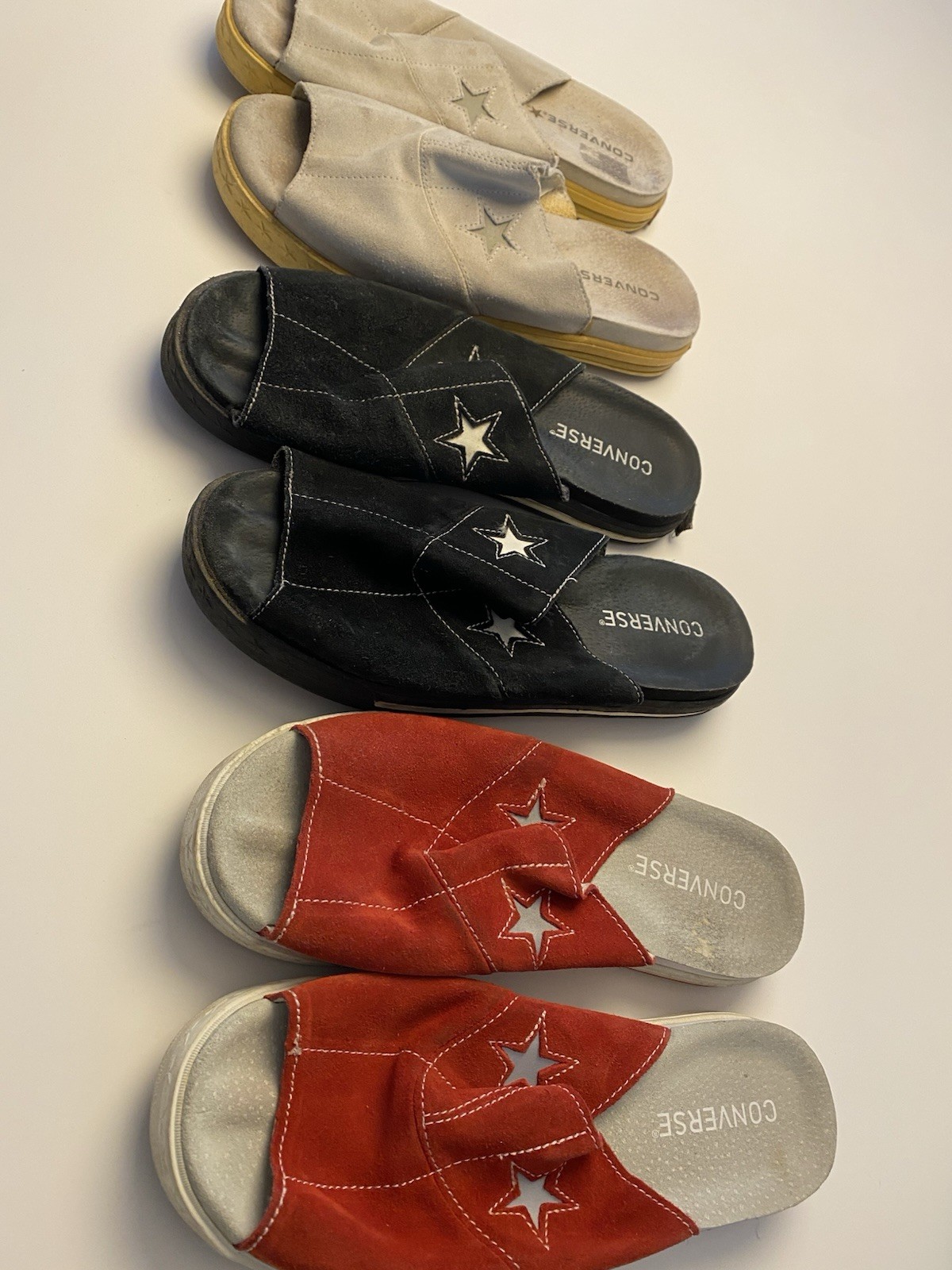 Converse One Star Sandals Slides Suede Suede EU 42.5 US 9 Vintage 90s
