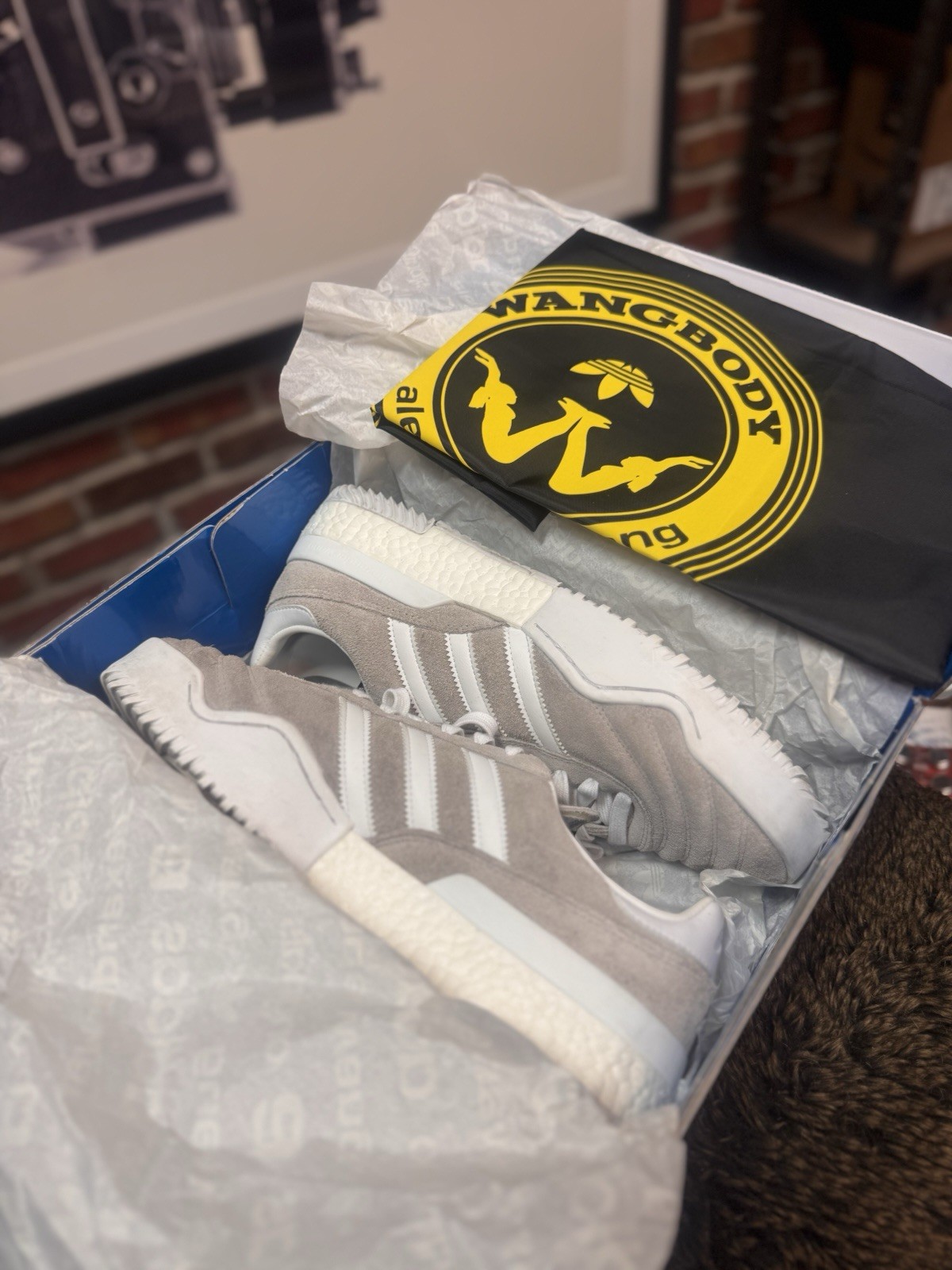 Size 11 – adidas Alexander Wang x Bball Soccer Clear Granite