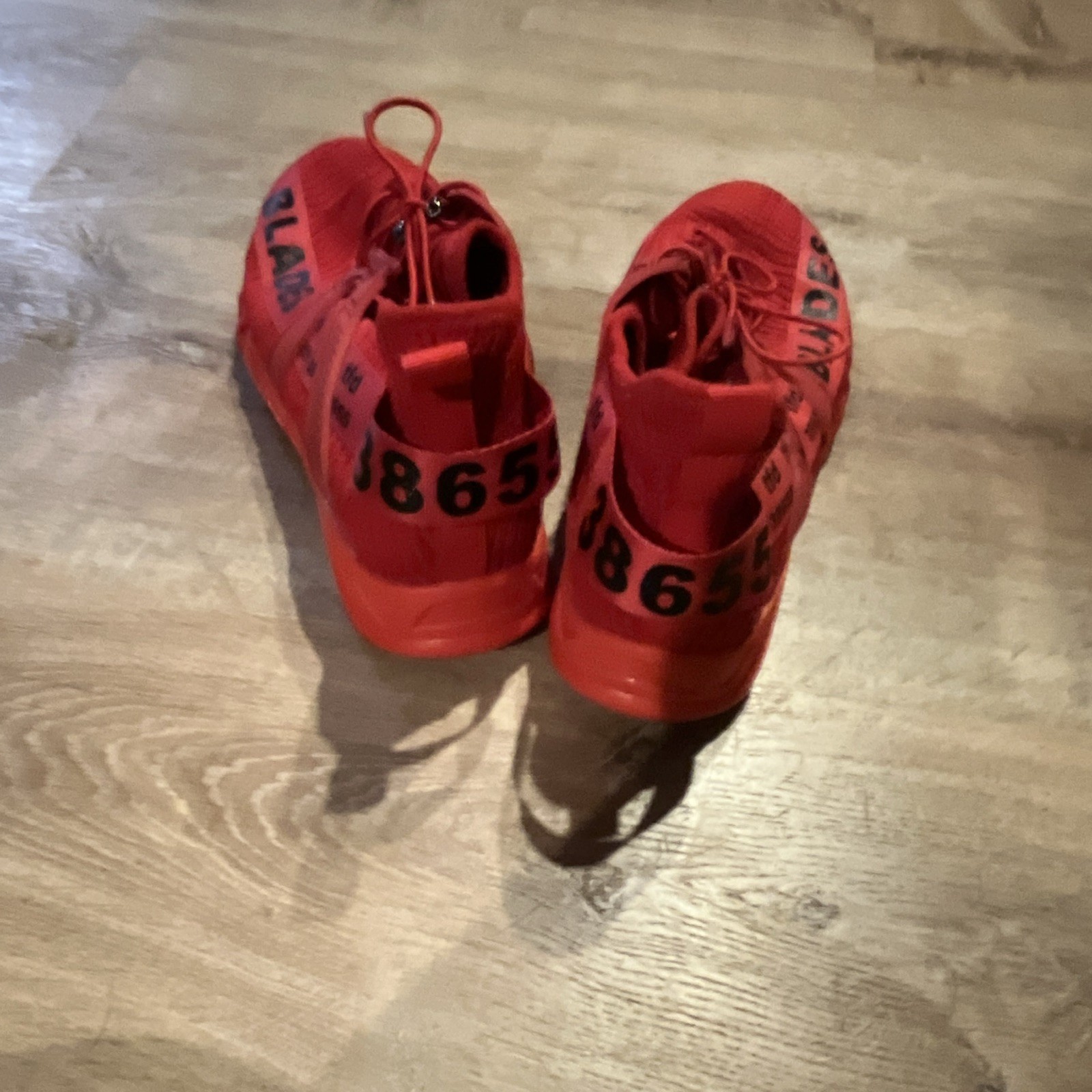 adidas Men’s Red/Black Athletic Sneakers BLADES Logo Oxford MS zip code on back