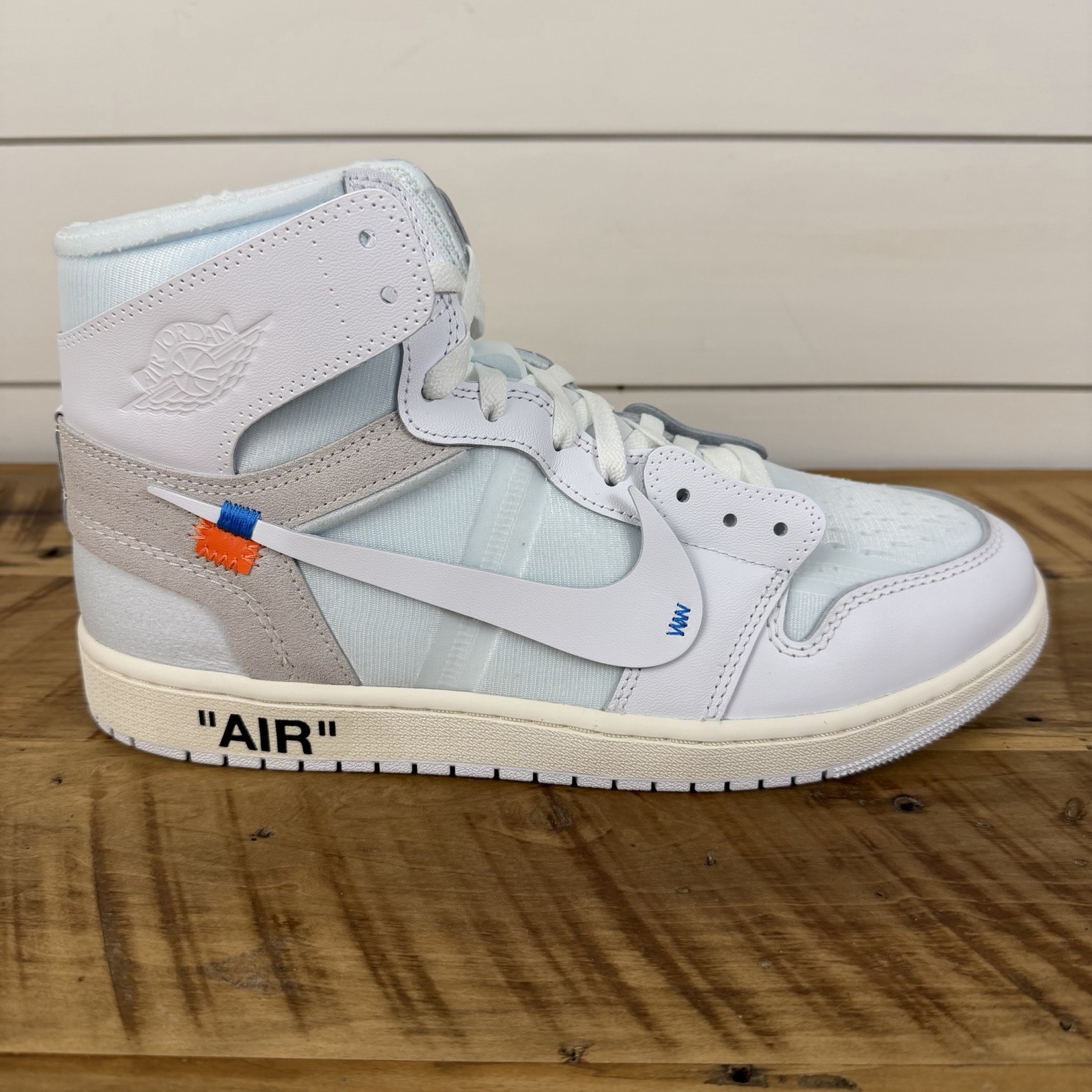 Off-White x Air Jordan 1 Retro OG High Alaska Size-13 (AA3834-100)