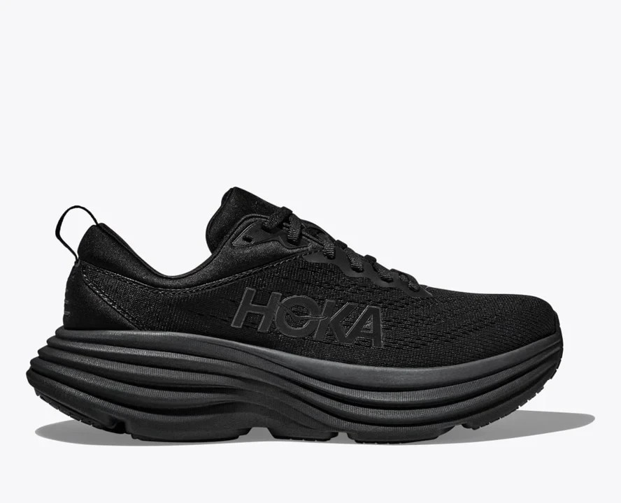 Hoka Bondi 8 Men Shoe Running Triple Black US 10