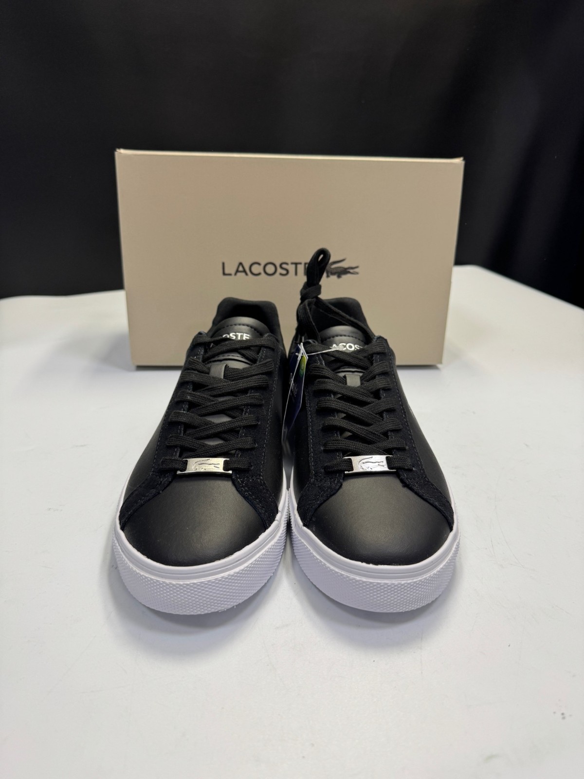 Original Lacoste trainers black/white size 40.5 NP: 110.00€ – up to 50% discount