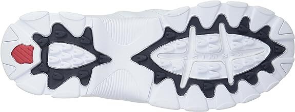 K-Swiss Mens ST329 CMF White/Navy/Red 03426-130-M Training Lace Up Shoe