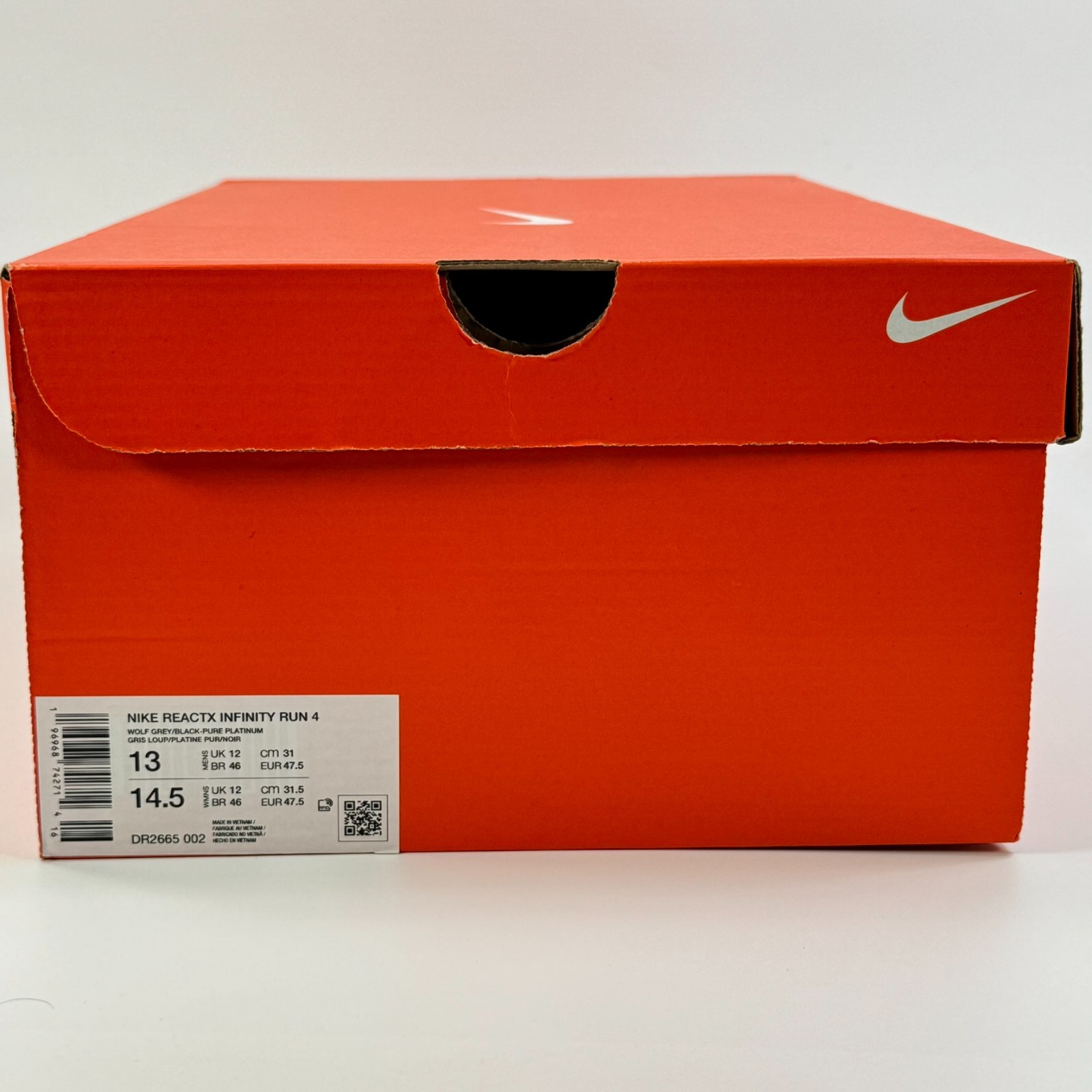 Nike ReactX Infinity Run 4 ‘Wolf Grey’ DR2665-002 Multi Size