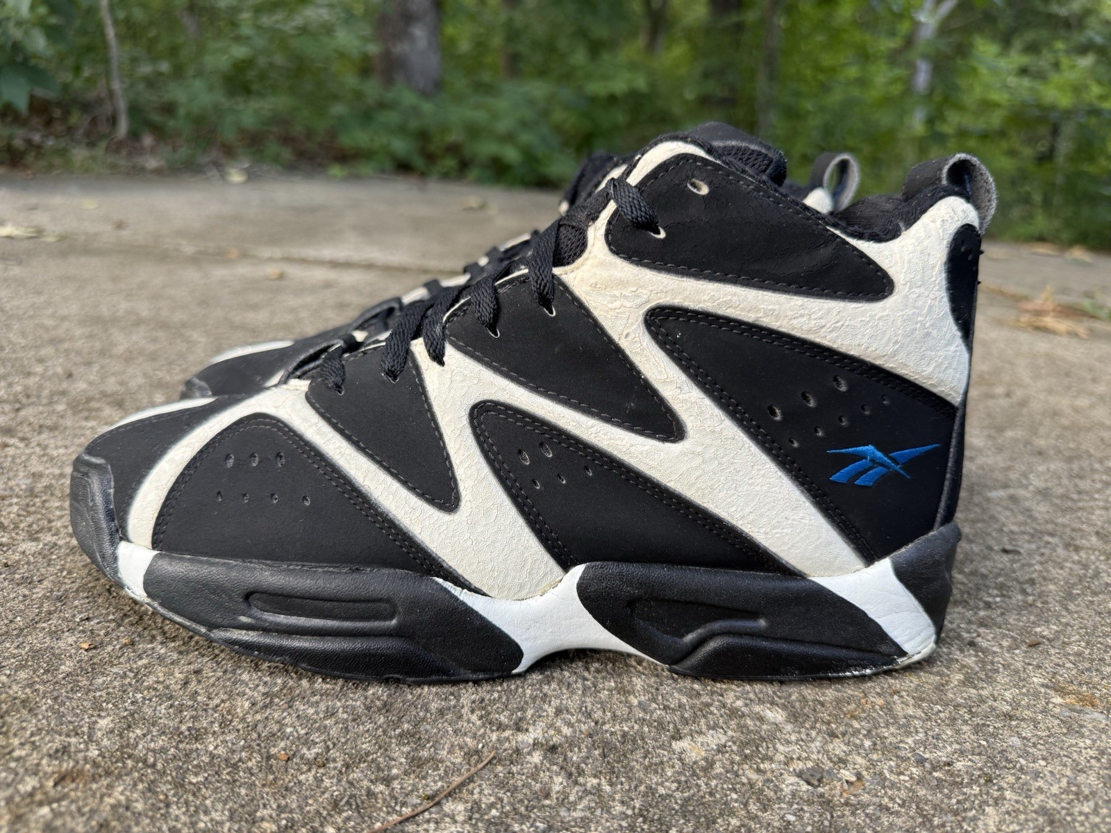 1994 Vintage Reebok Kamikaze High Size 12 BLK/BLUE