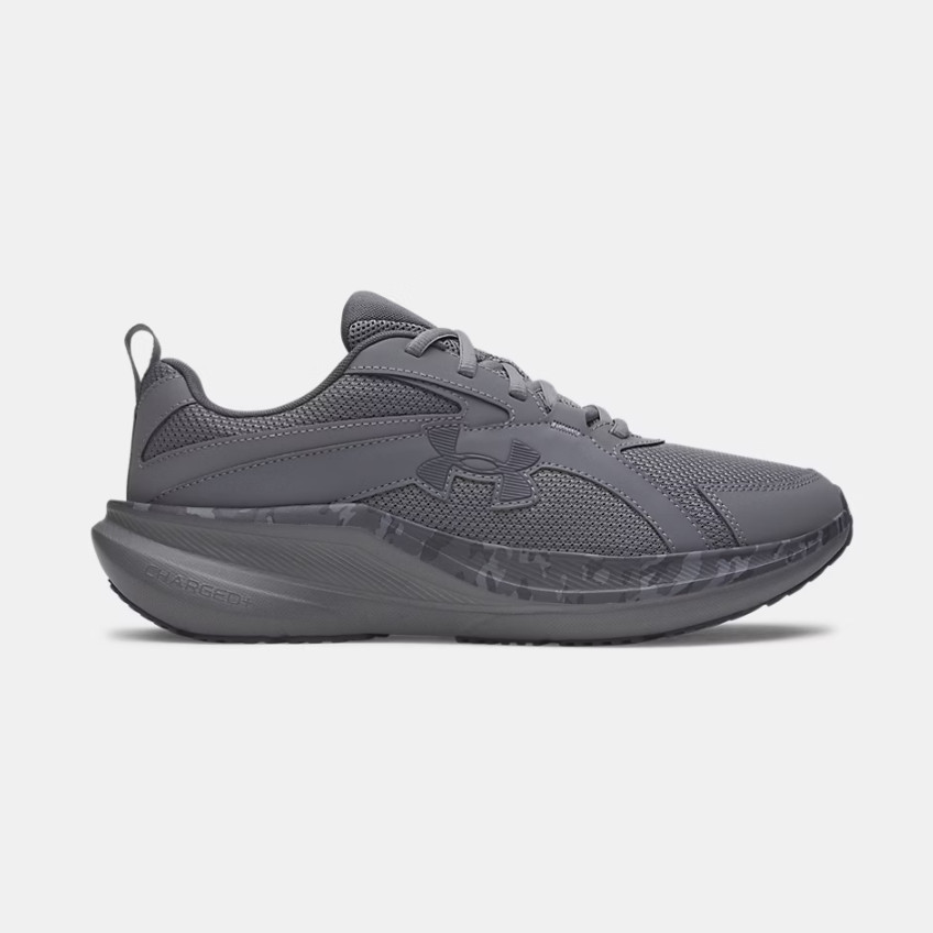 TOP SELLER Under Armour Charged+ Assert 11 Camo 4E Wide Men’s Running Shoes Gray