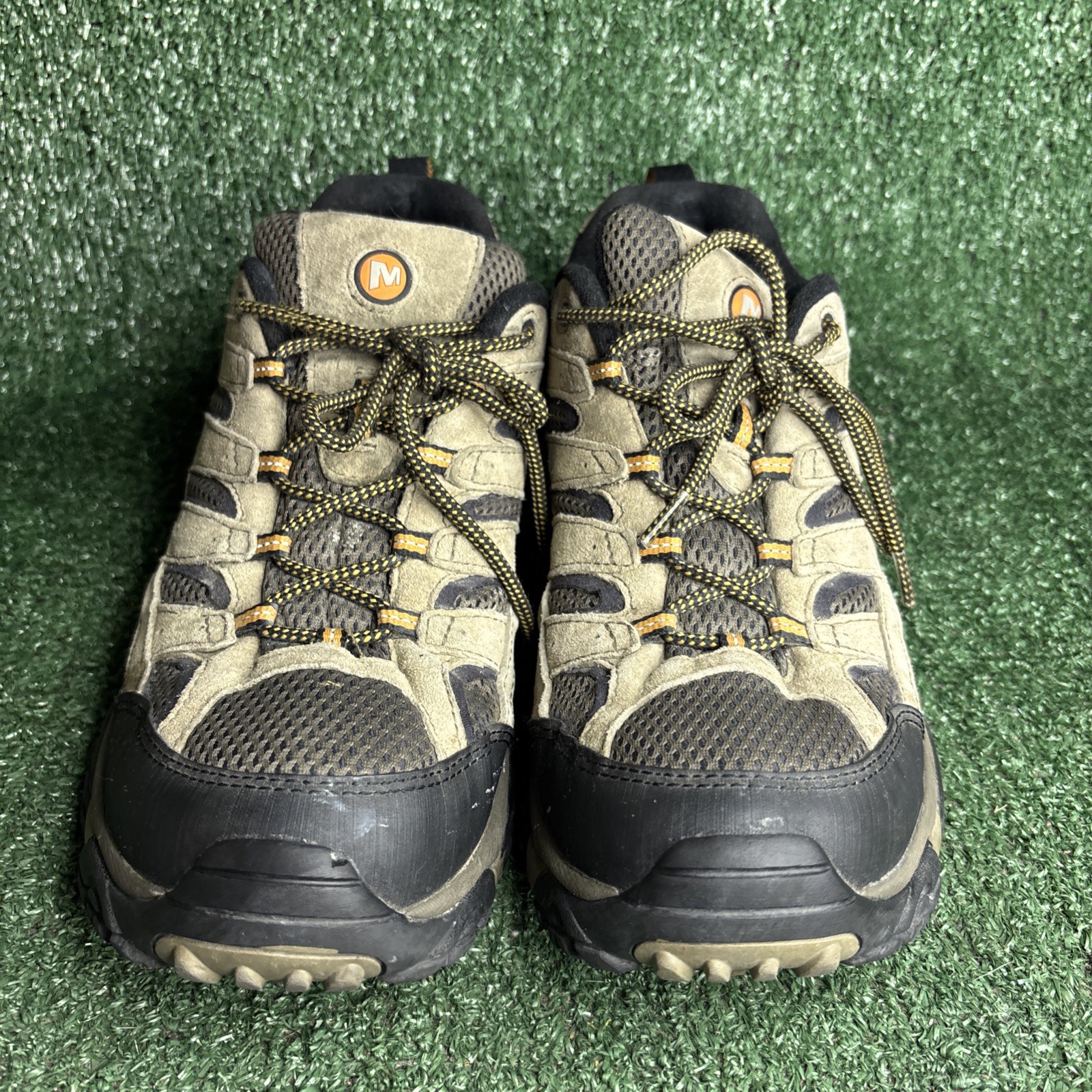Merrell Moab 2 Ventilator Shoes Mens Size 12 Taupe Brown Hiking Vibram J06011