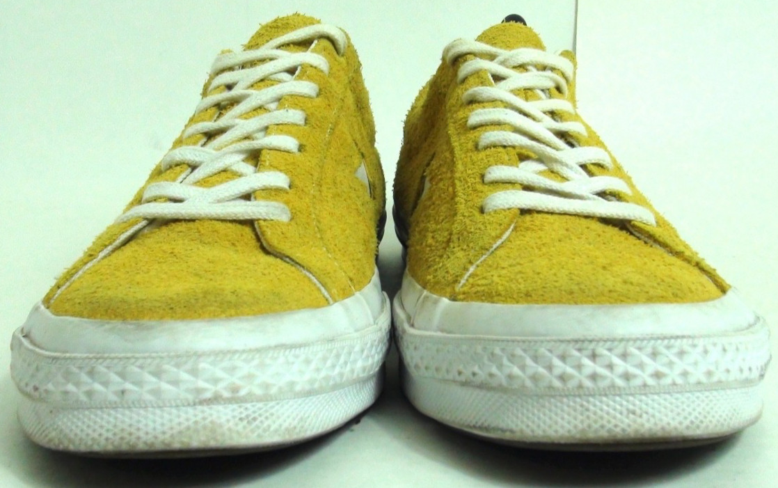 Converse One Star OX Unisex Yellow Suede Retro Low Top Sneaker SZ M 10.5-W 12.5