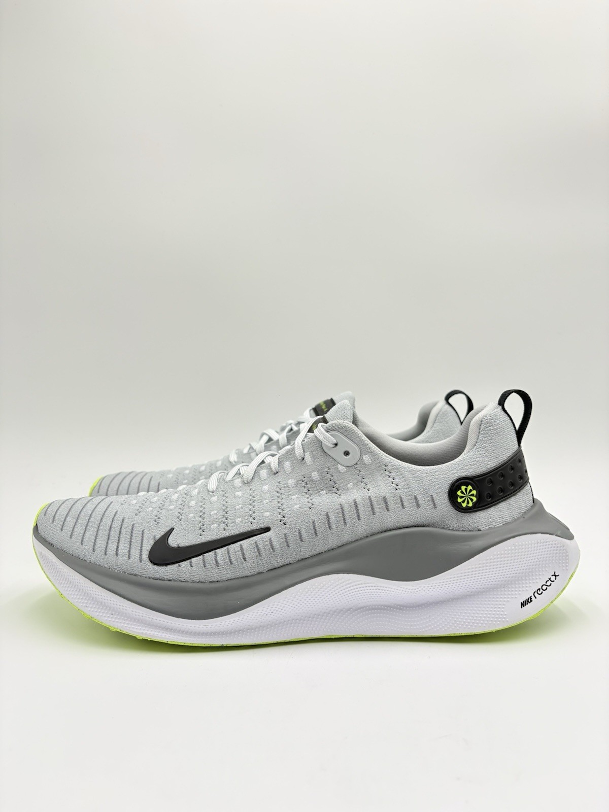 Nike Men’s ReactX Infinity Run 4 Size 13 Wolf Grey Lime |DR2665-002|