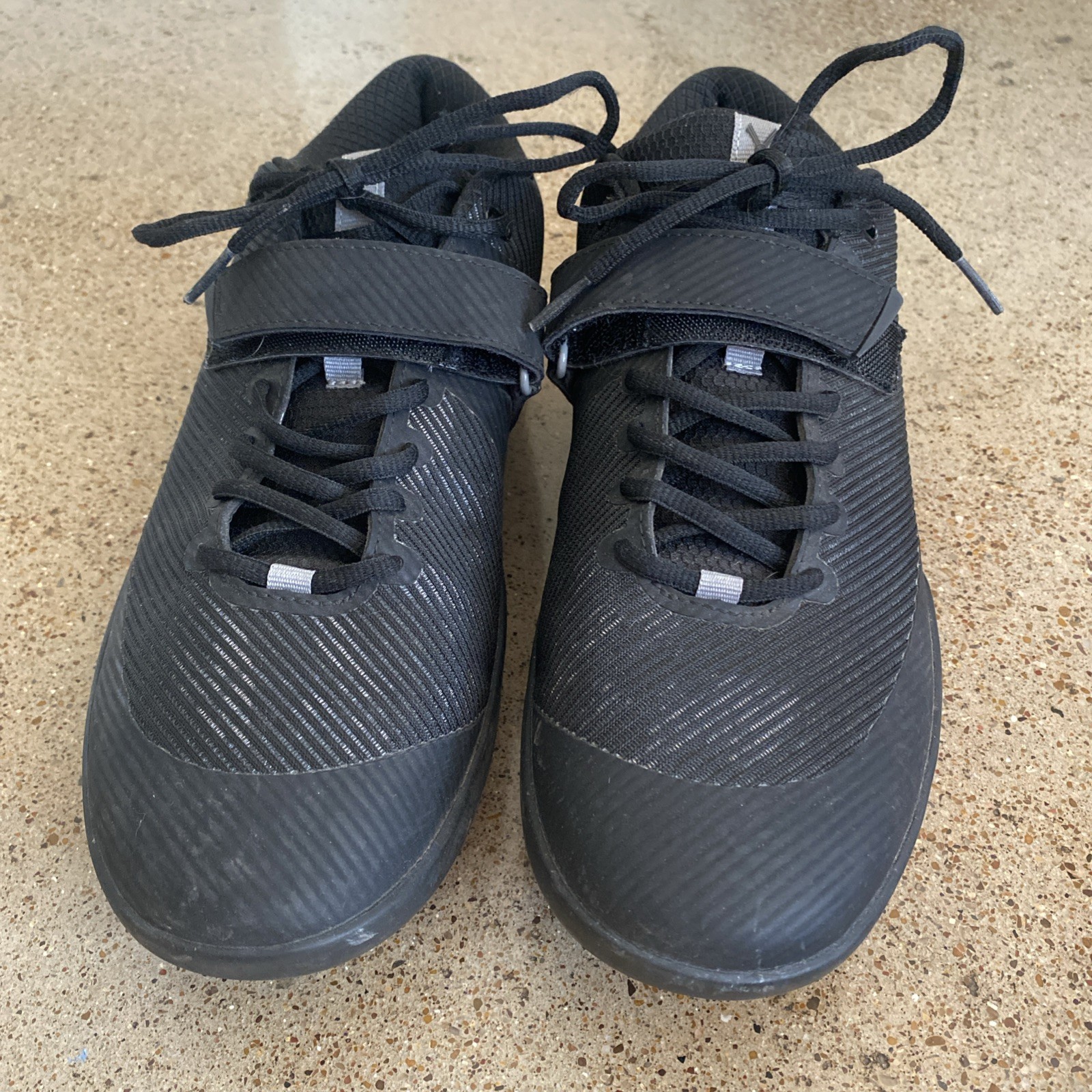 Velaasa Stones Mens 12.5 Black Throwing Shoes Shot Put Discus Hammer Track Field