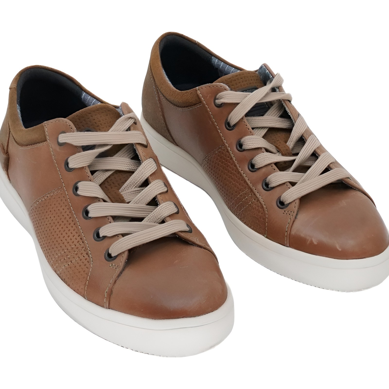Rockport Men’s Colle Lace-Up Sneakers Tan US 7.5 W
