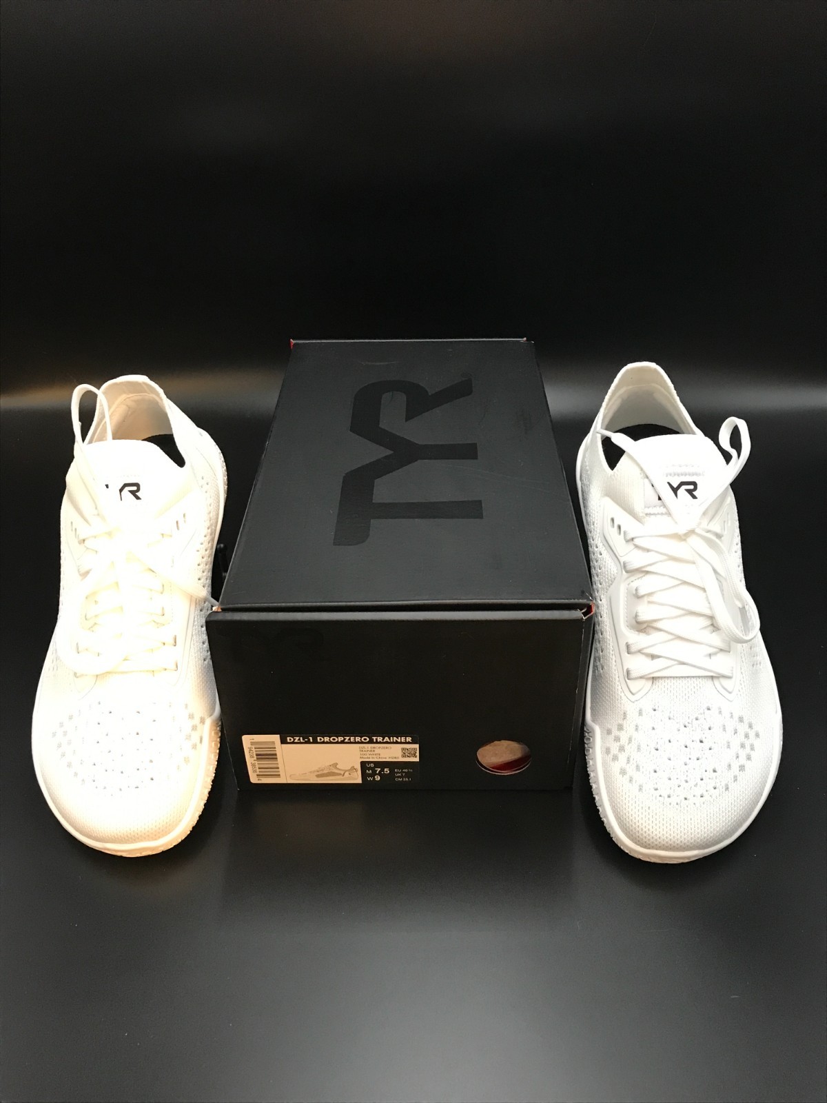 TYR DZL-1 Dropzero Barefoot Trainer WHITE Men Size 7.5, Women Size 9 New w/ Box