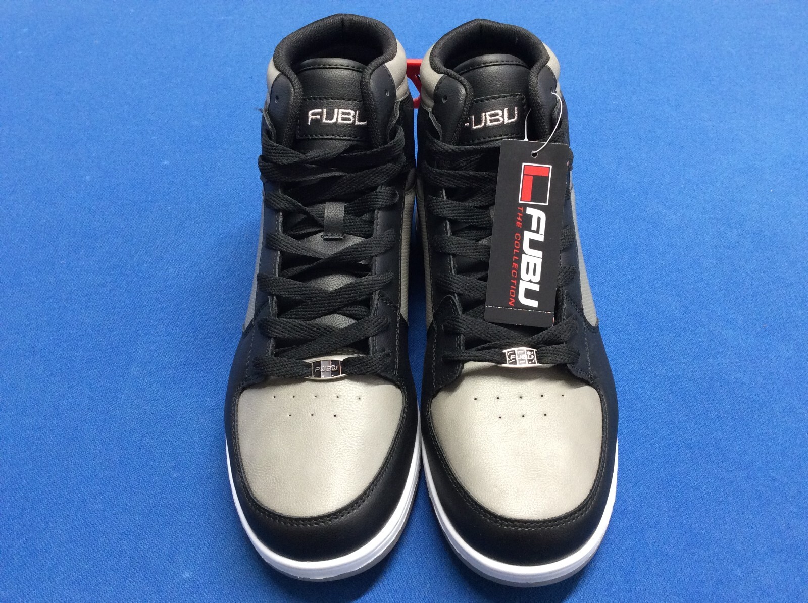 Men’s athletic shoes (FUBU) ankle support, non-marking sole, red, grey or black