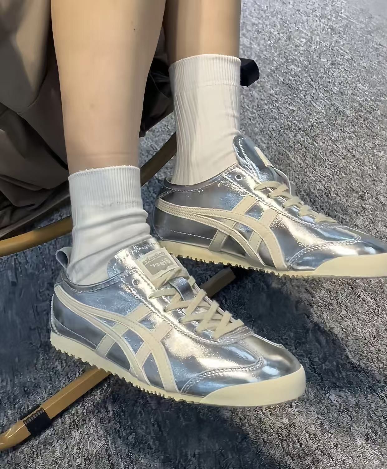 Onitsuka Tiger Mexico 66 1183B566 021 THL7C2 9399 Silver Off White Men’s Sneaker