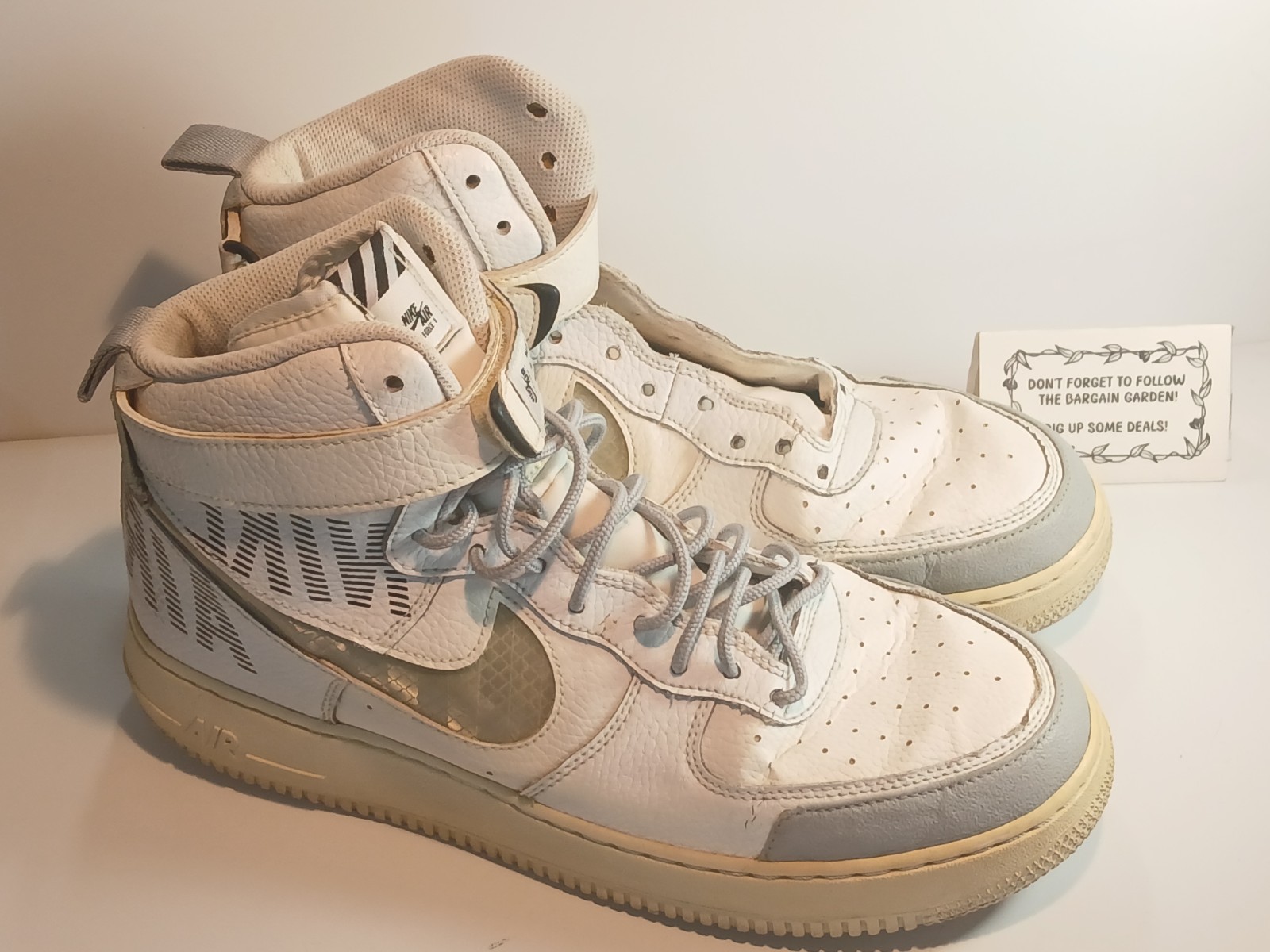 Nike Air Force 1 High Under Construction – MISSING LACE Men’s Size 12