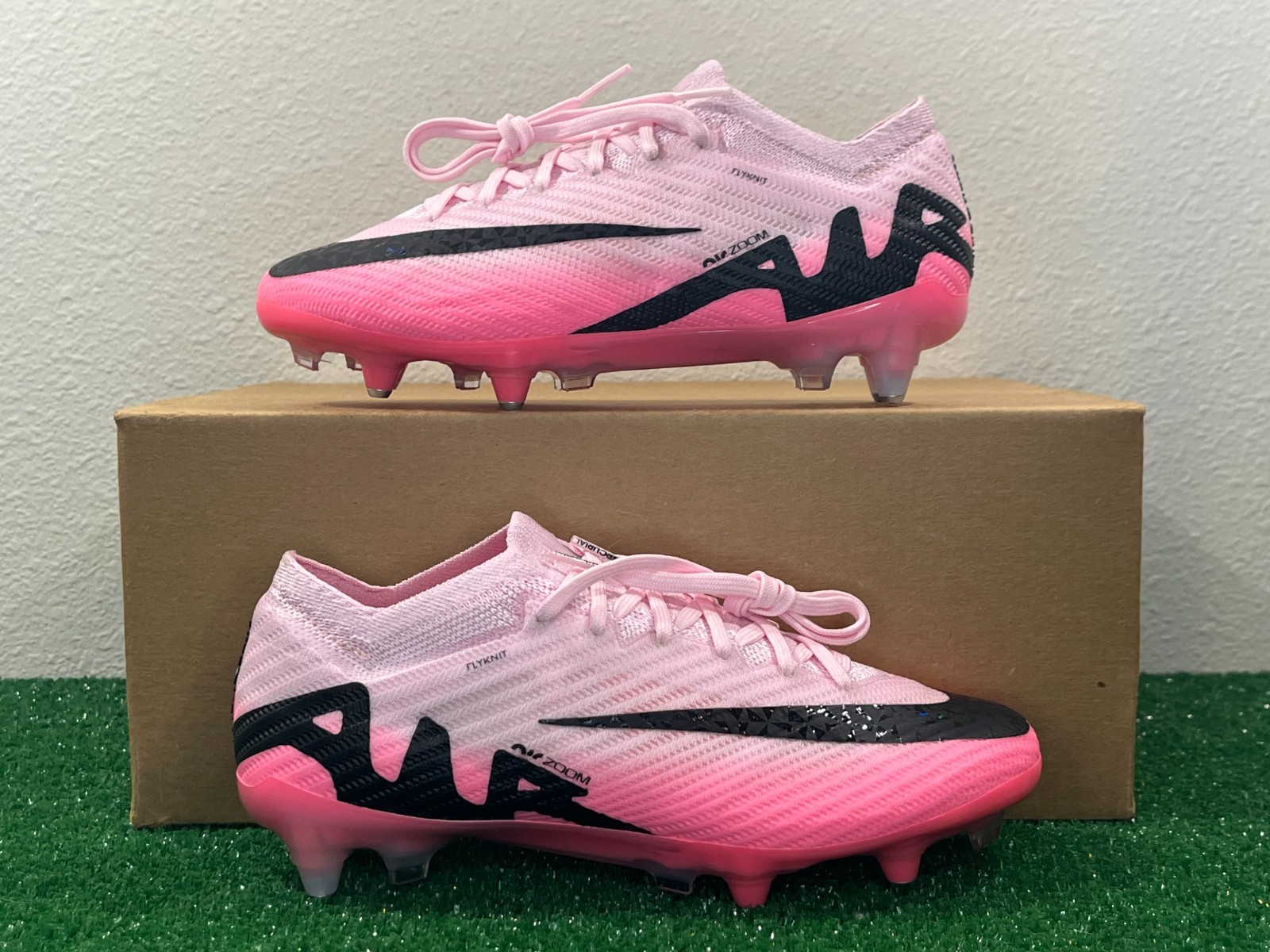 4 Men/5.5 Women – Nike Zoom Mercurial Vapor 15 Elite SG Pro Pink Soccer Cleats