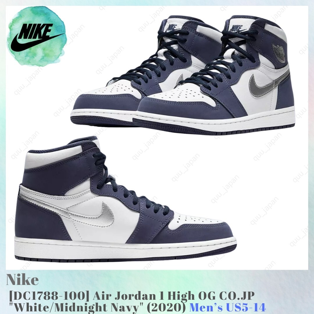 Nike Air Jordan 1 High OG CO.JP White Midnight Navy 2020 DC1788-100 Men’s US5-14
