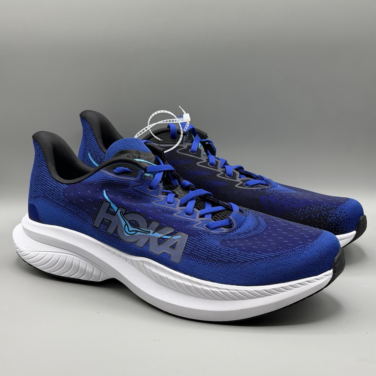 Hoka One One Mach 6 Running Shoes 1147790BNGH Men’s 12.5 Black Night Sky Blue
