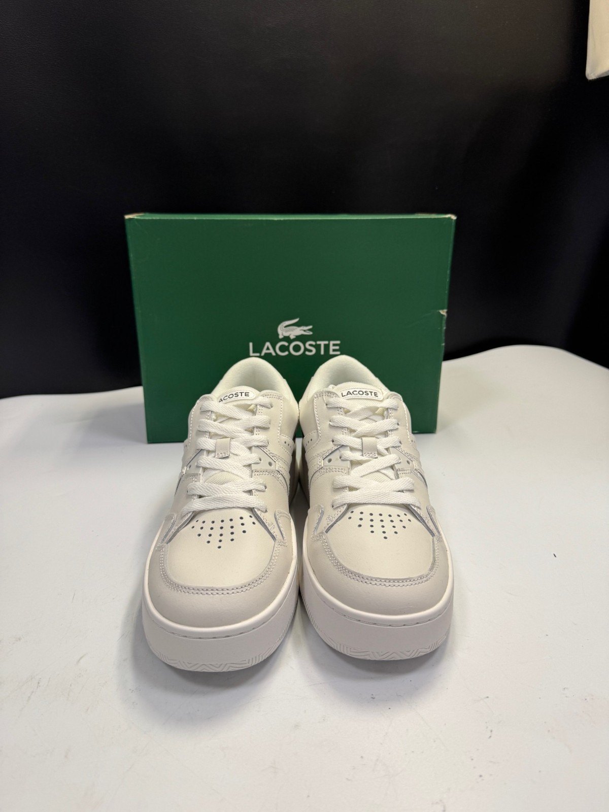 Original Lacoste trainers white/white size 40.5 NP: 120.00€ – up to 50% discount