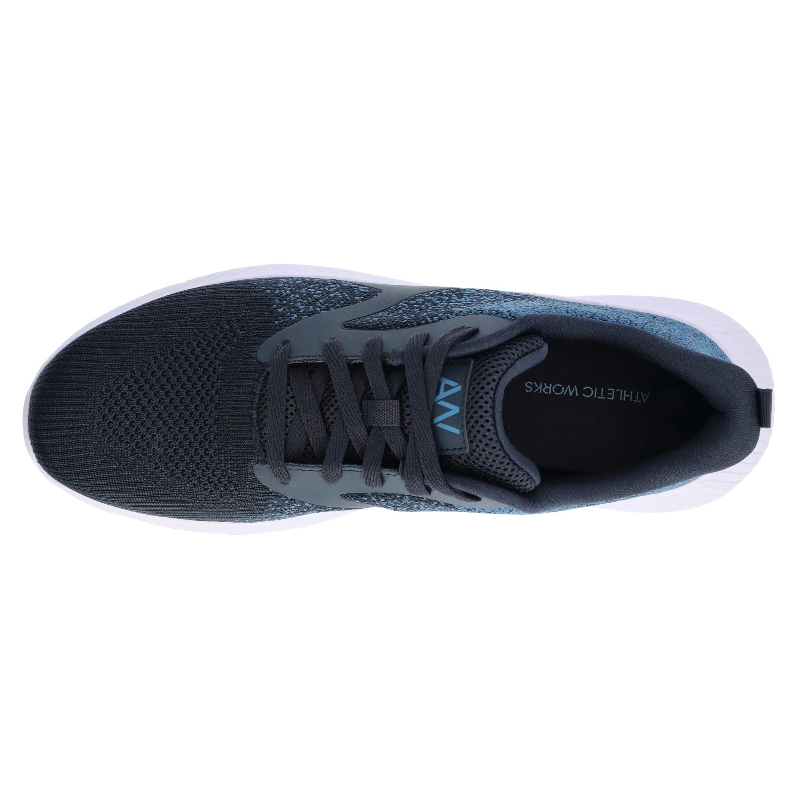 Athletic Works Men’s size 11.5 Running Memory Foam Sneakers Navy/ White