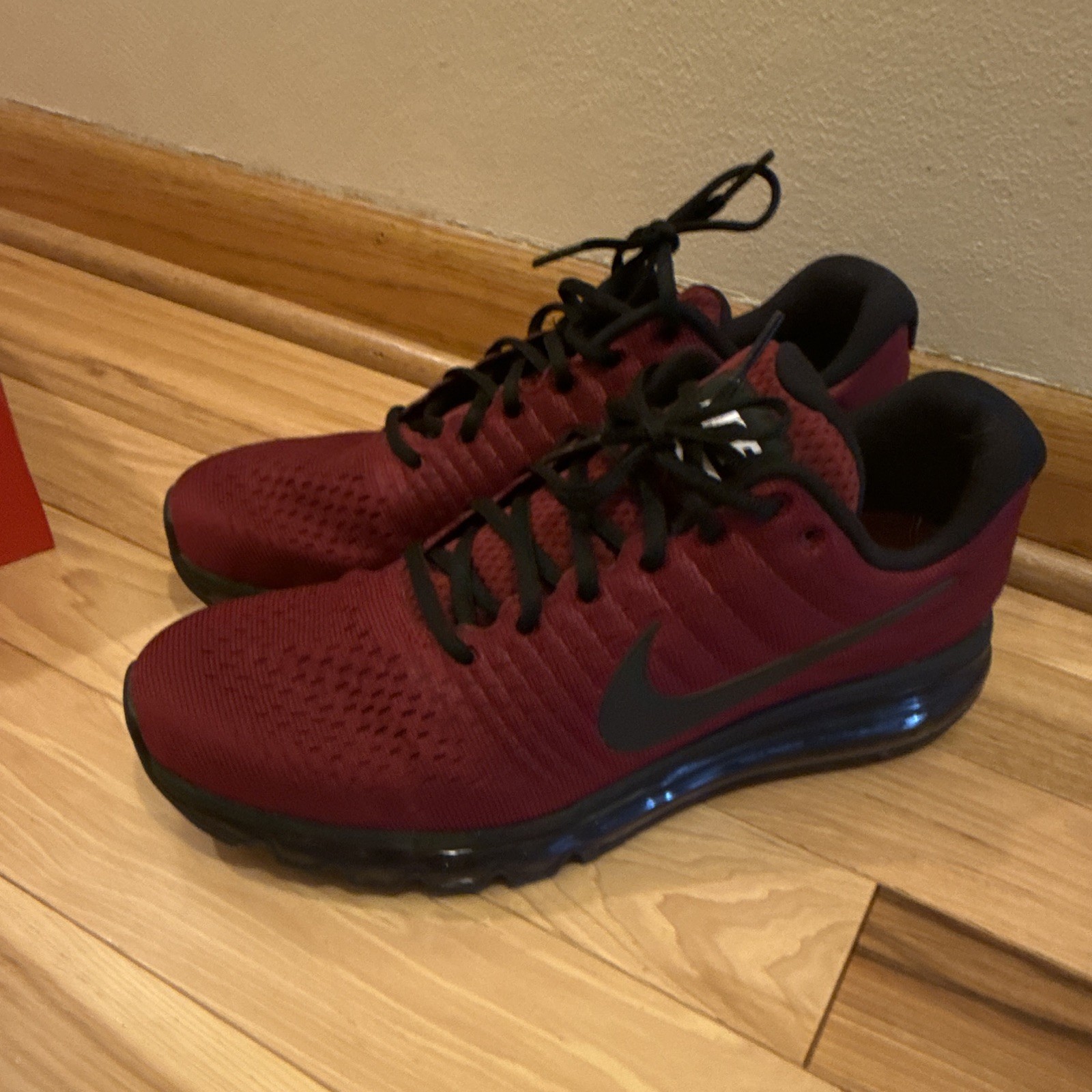 Nike Air Max 2017 Men’s Dark Red Shoes, Size 12, 849559-603