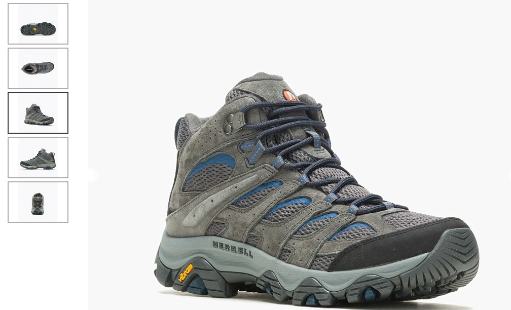 Merrell Moab 3 Mid Vent Granite Hiking Boot Shoe Men’s US sizes 7-15/NEW!! M