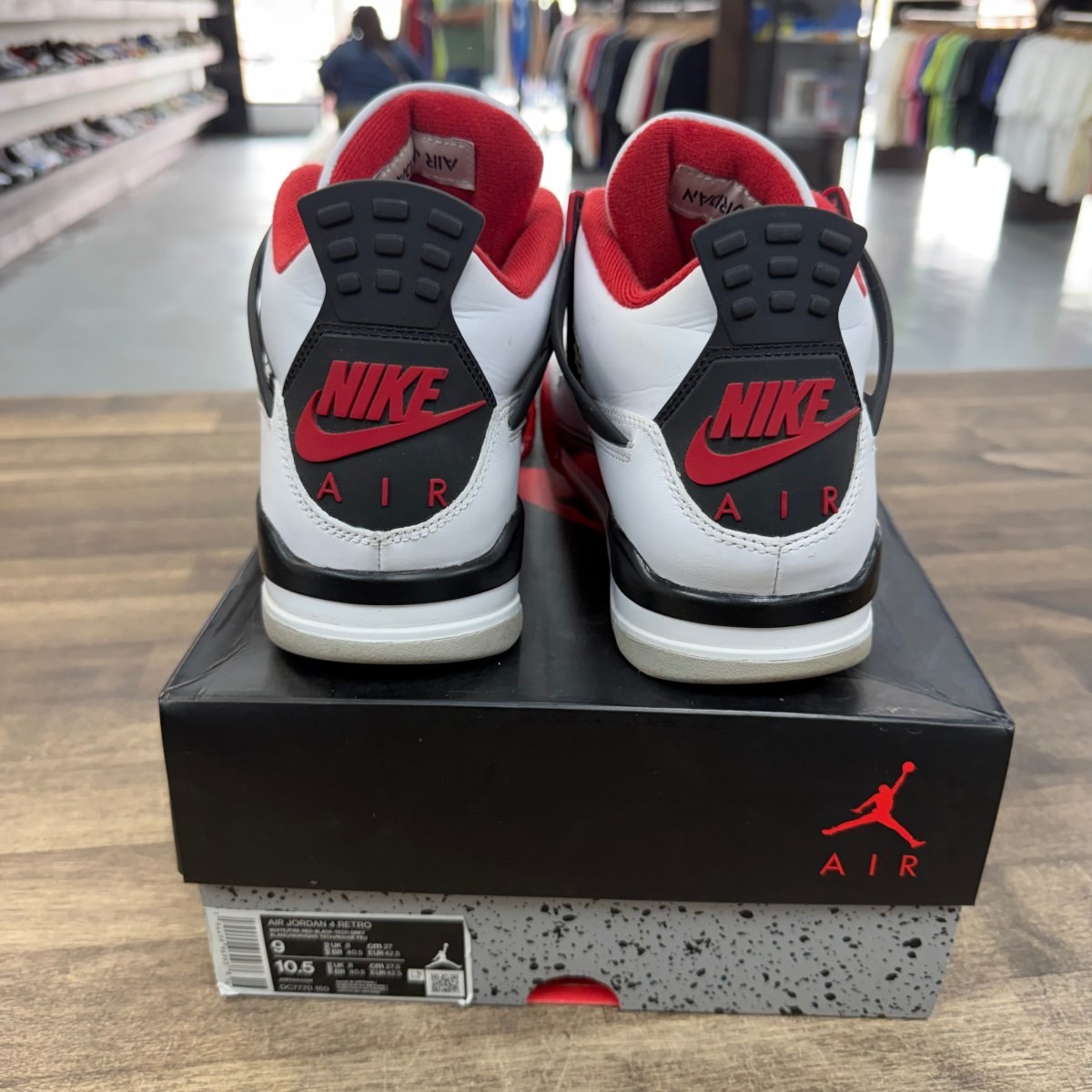 Jordan 4 Retro Fire Red (2020) – DC7770-160-9-PO-4 Size 9