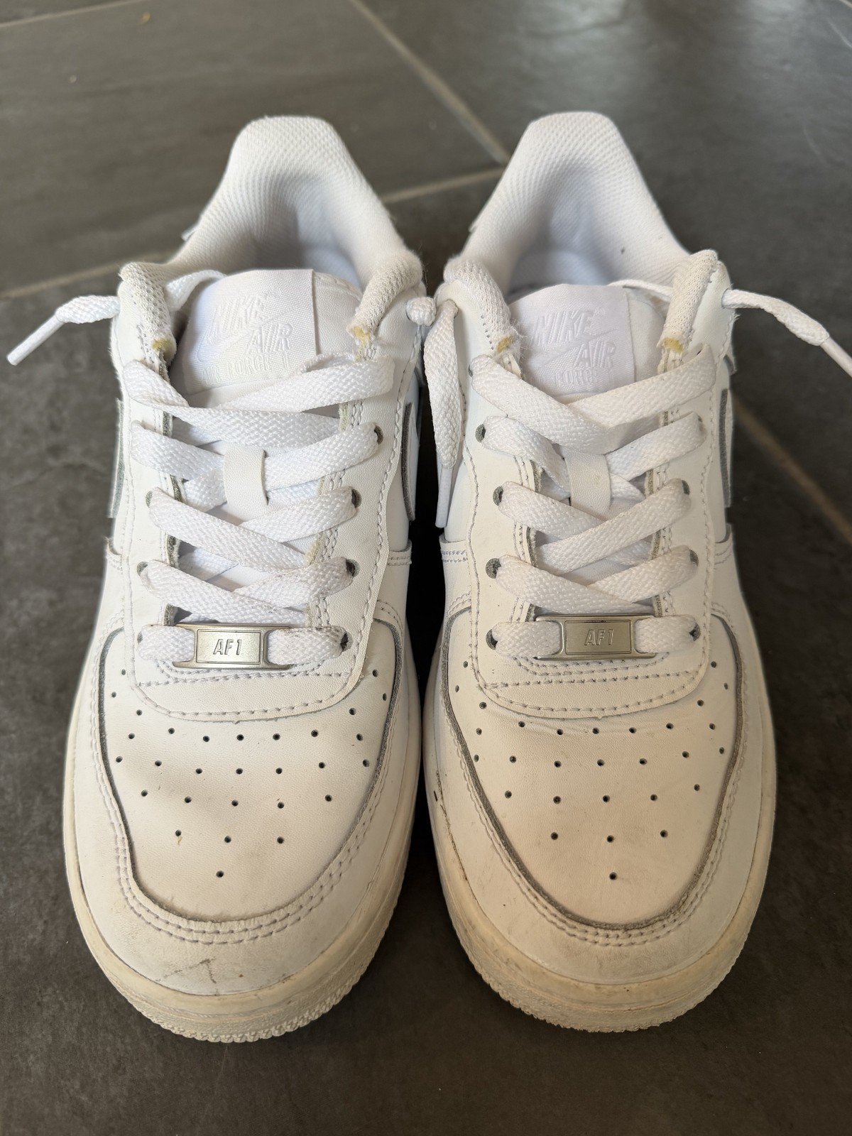 Size 5 – Nike Air Force 1 ’07 Low Triple White.
