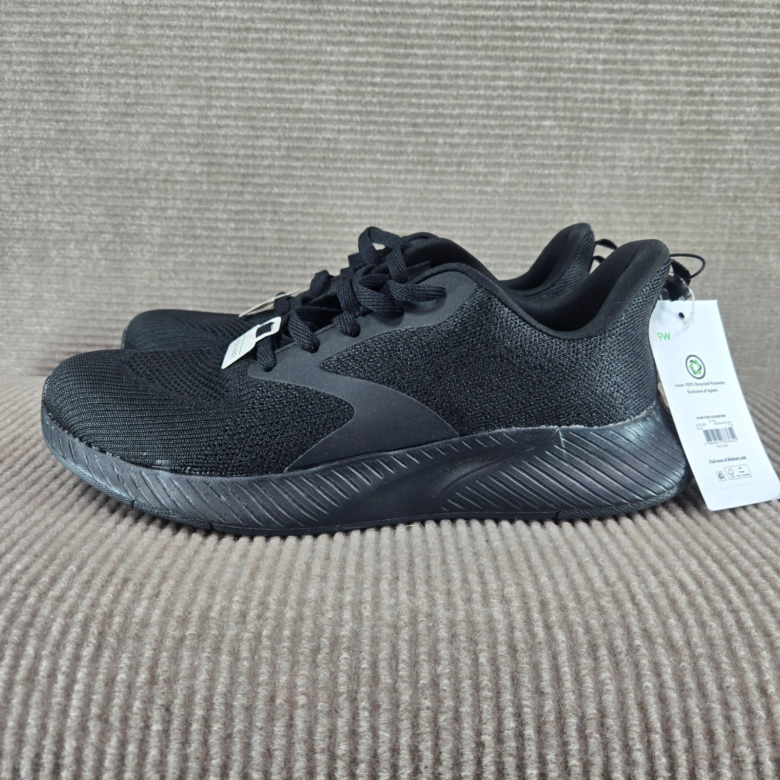 Athletic Works Mens 9W Black Wide Width Core Jogger Sneakers MNAW44AC004L