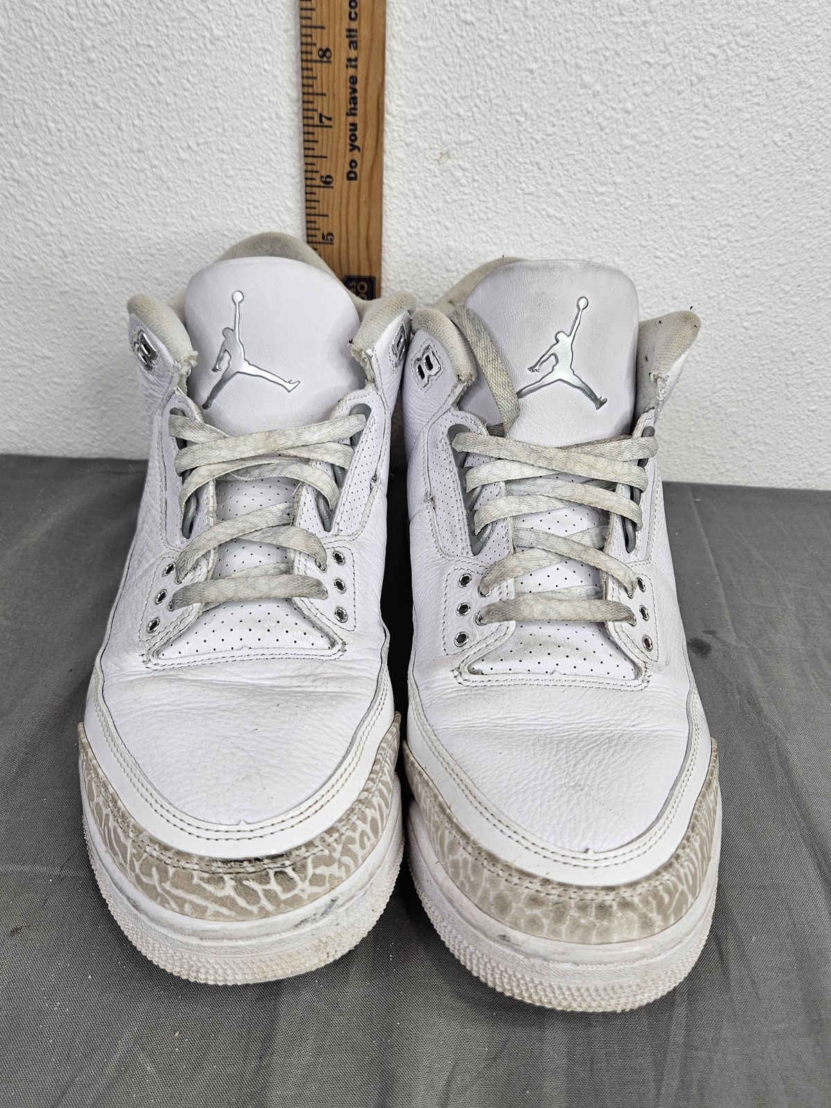 Nike Air Jordan 3 Retro White Cement Grey Men’s Athletic Shoes US 11 CT8532-111